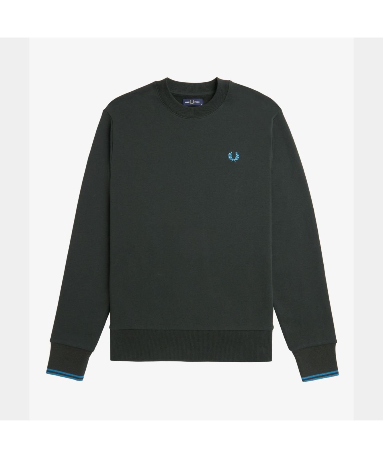 【新品未使用】FRED PERRY M7535 M Field Green 新品未使用】FRED PERRY M7535 M Field Green Crew Neck