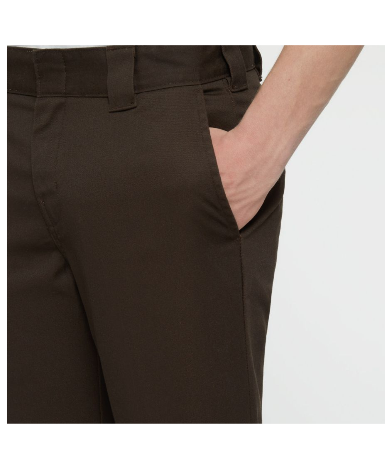 Dickies 872 Slim Fit Men's Work Trousers | Dark Brown - ﻿DK0A4XK8DBX1