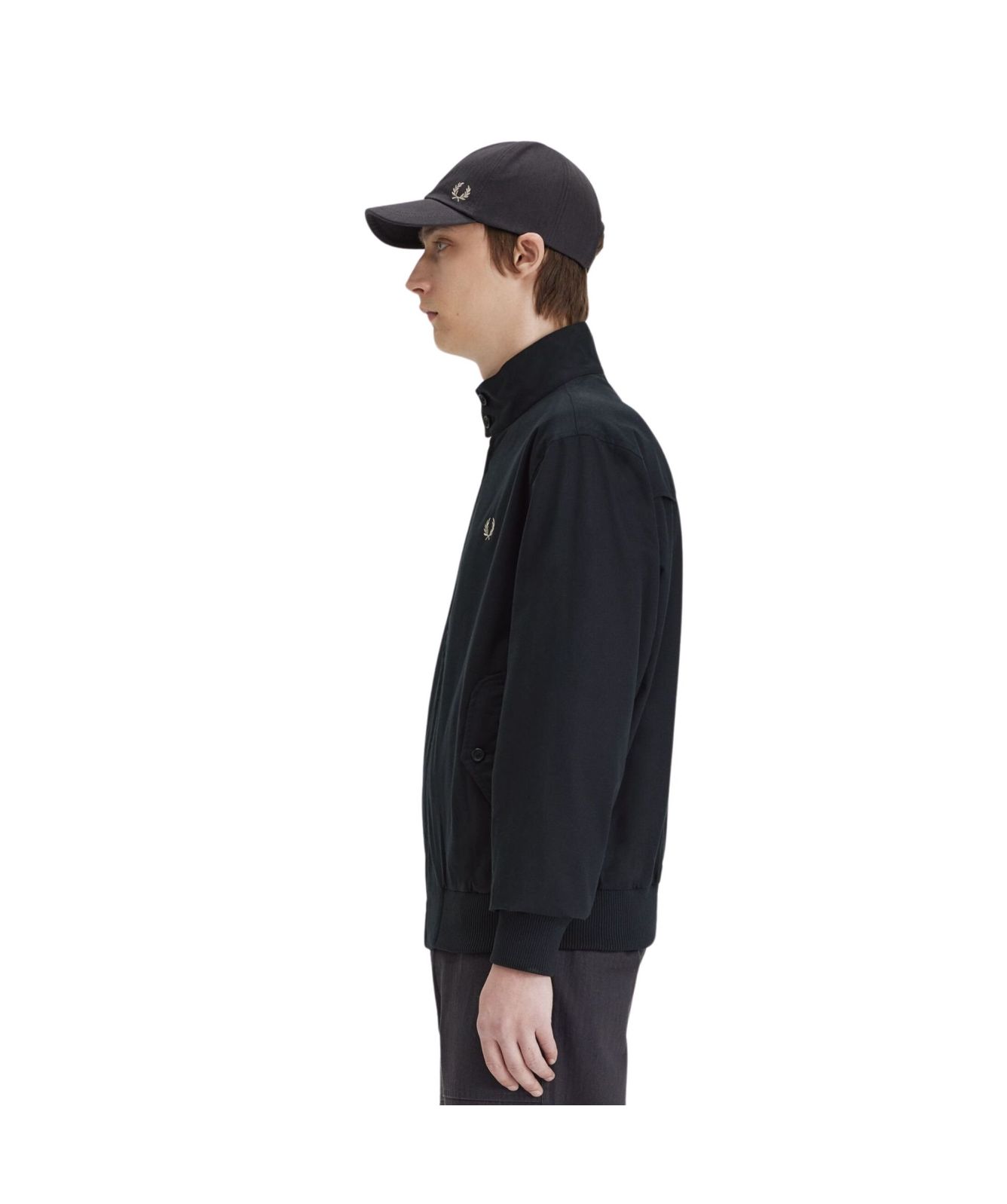 Fred Perry Mens Harrington Jacket | Black - J7814