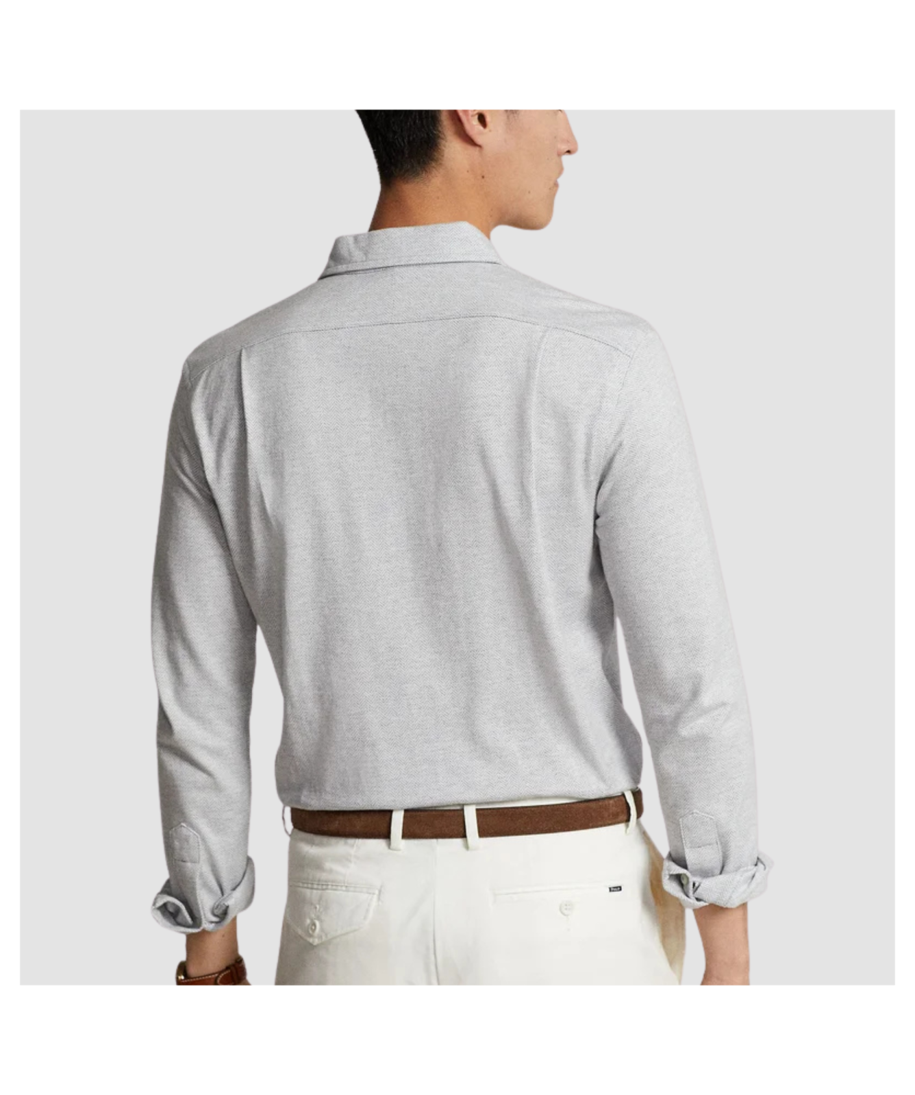 Polo Ralph Lauren Men's Herringbone Jacquard-Knit Shirt