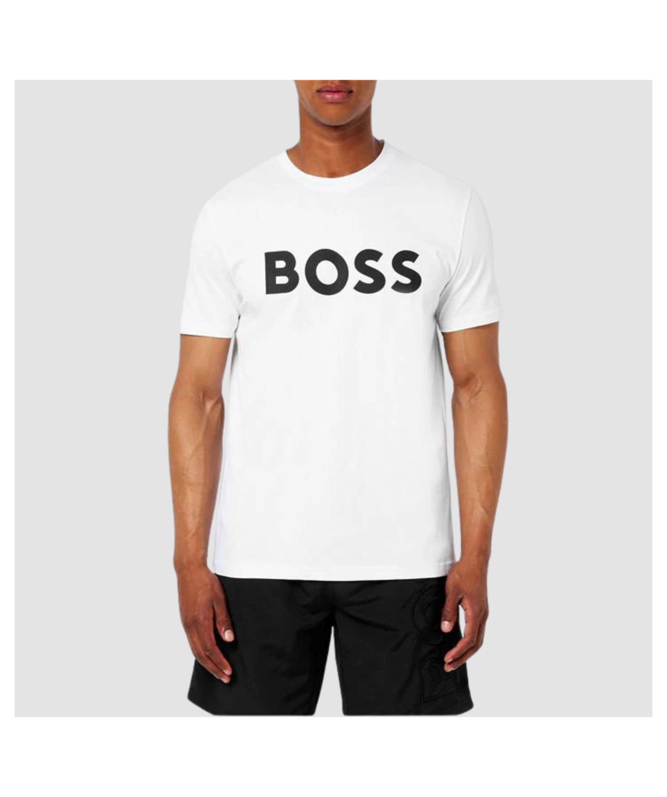 BOSS Men's Thinking Logo T-Shirt White 50469648 100