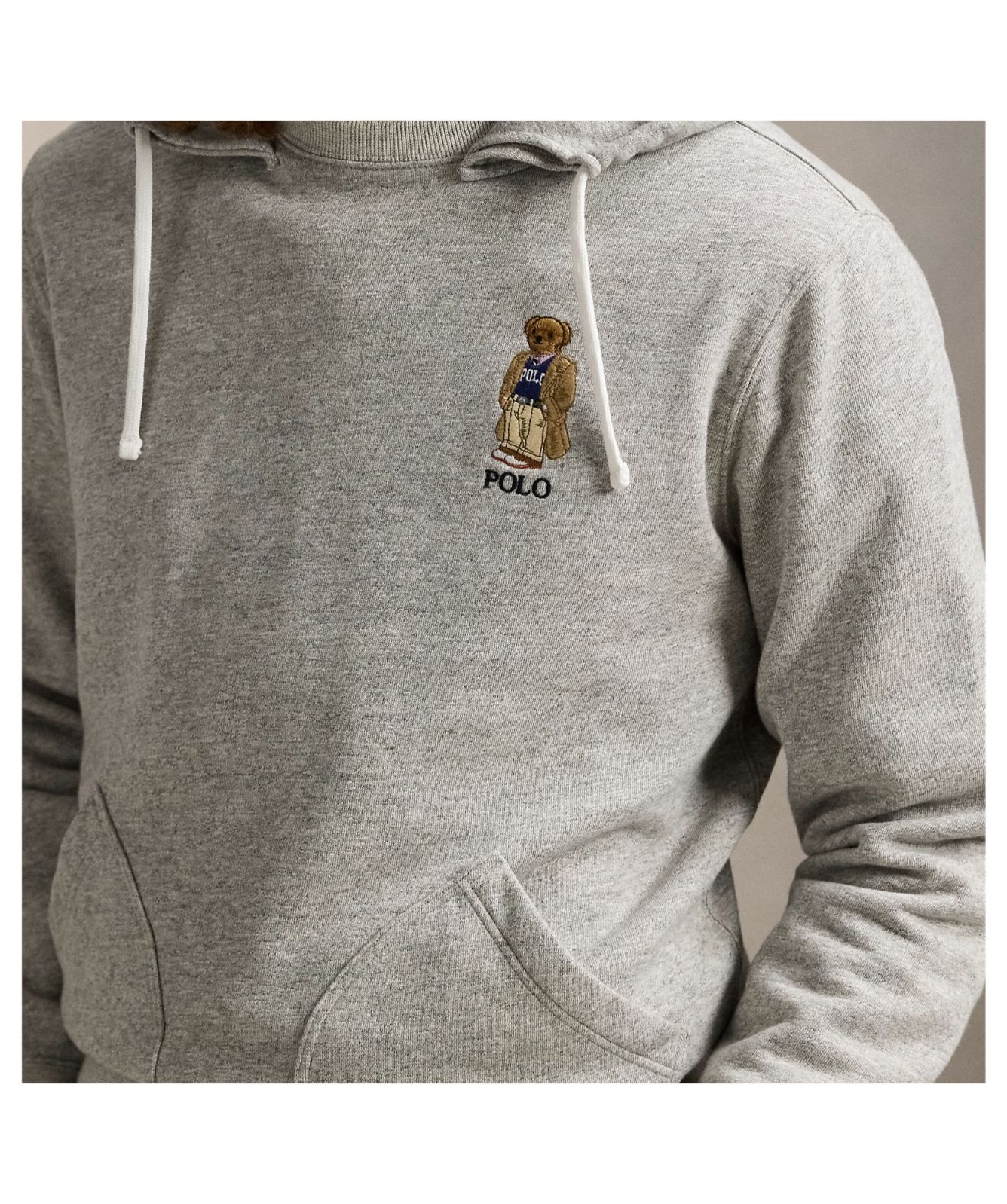 Polo Ralph Lauren Polo Bear Fleece Hoodie | Grey - 710980307001