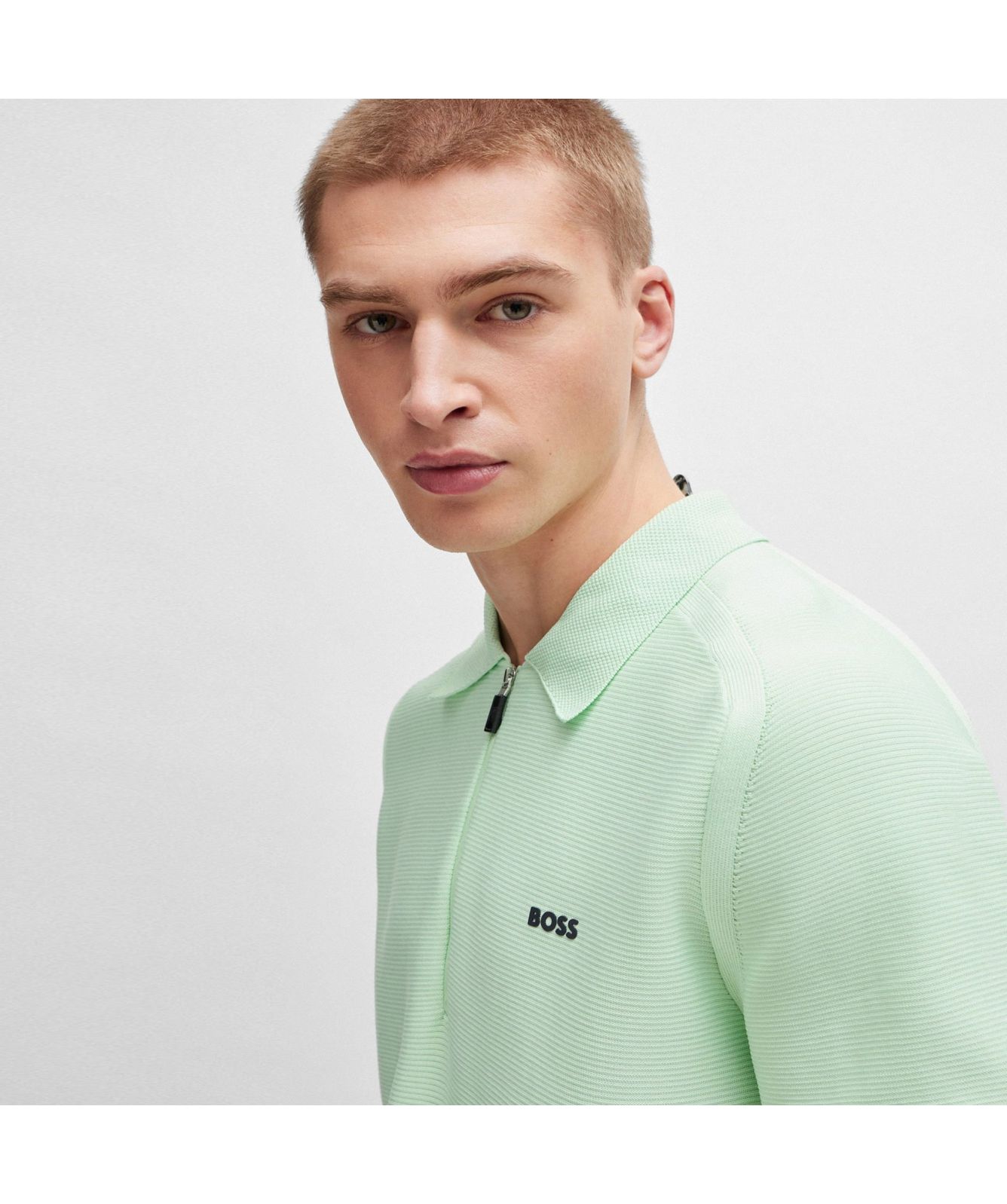 balloon zip shirt ミントグリーン Balloon Zip Shirt