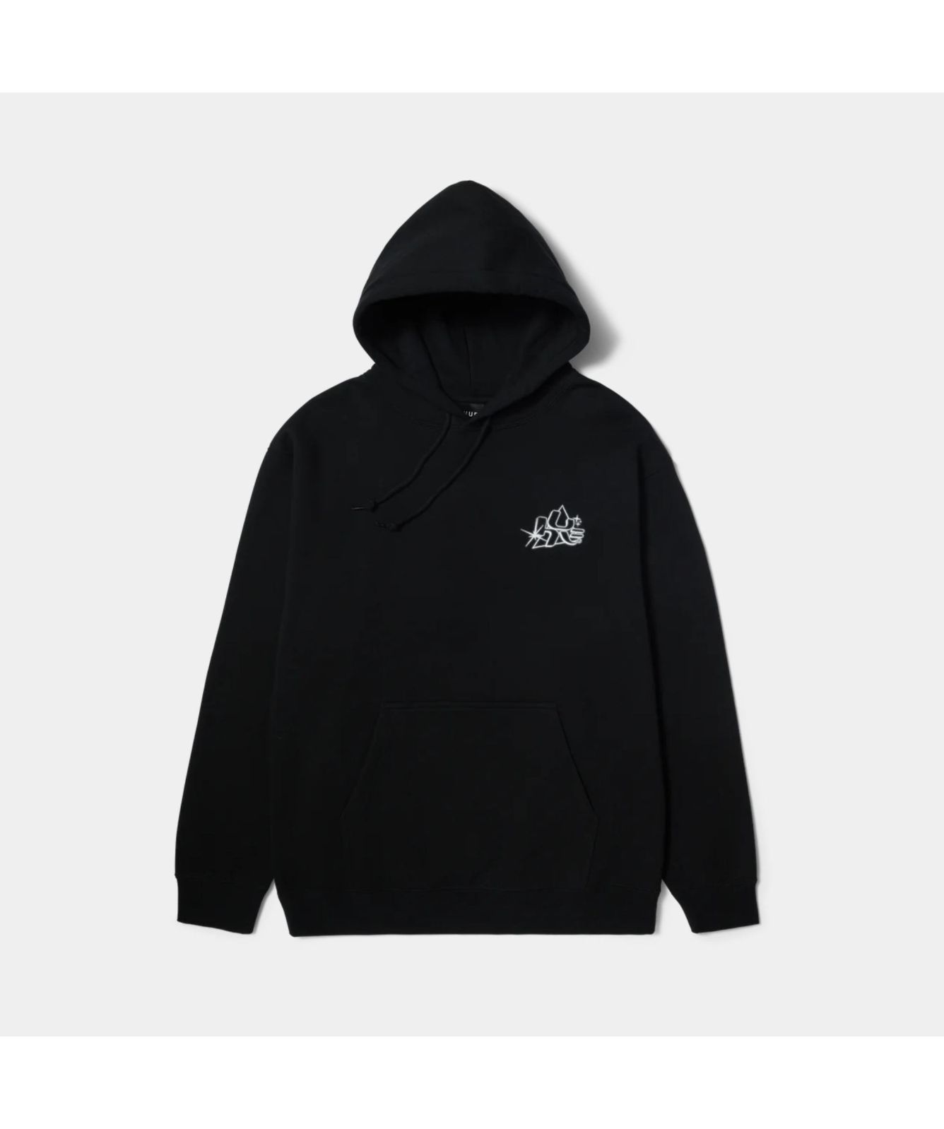 HUF Unisex Glow Hoodie Black-PF00687-Plum -kular fashion