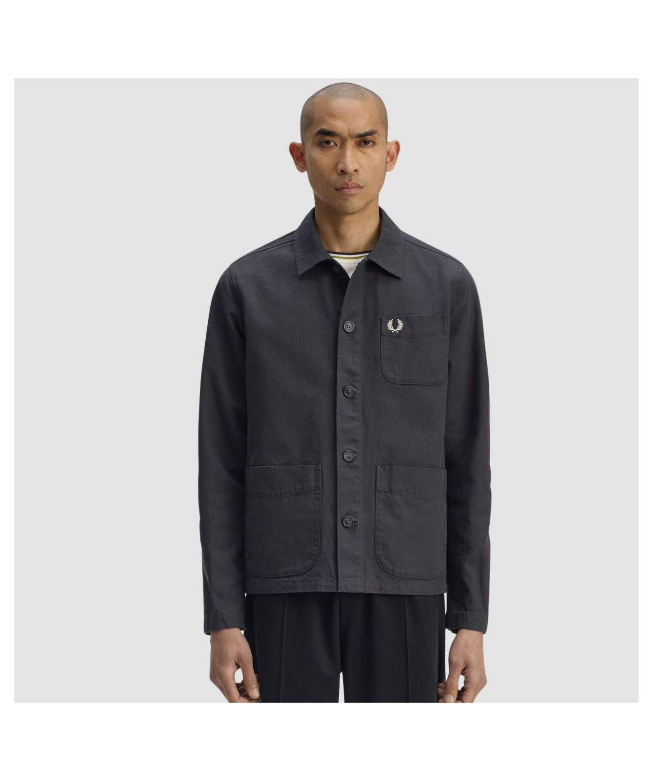 Fred Perry Canvas Overshirt for Men | Men's Fred Perry Outerwear