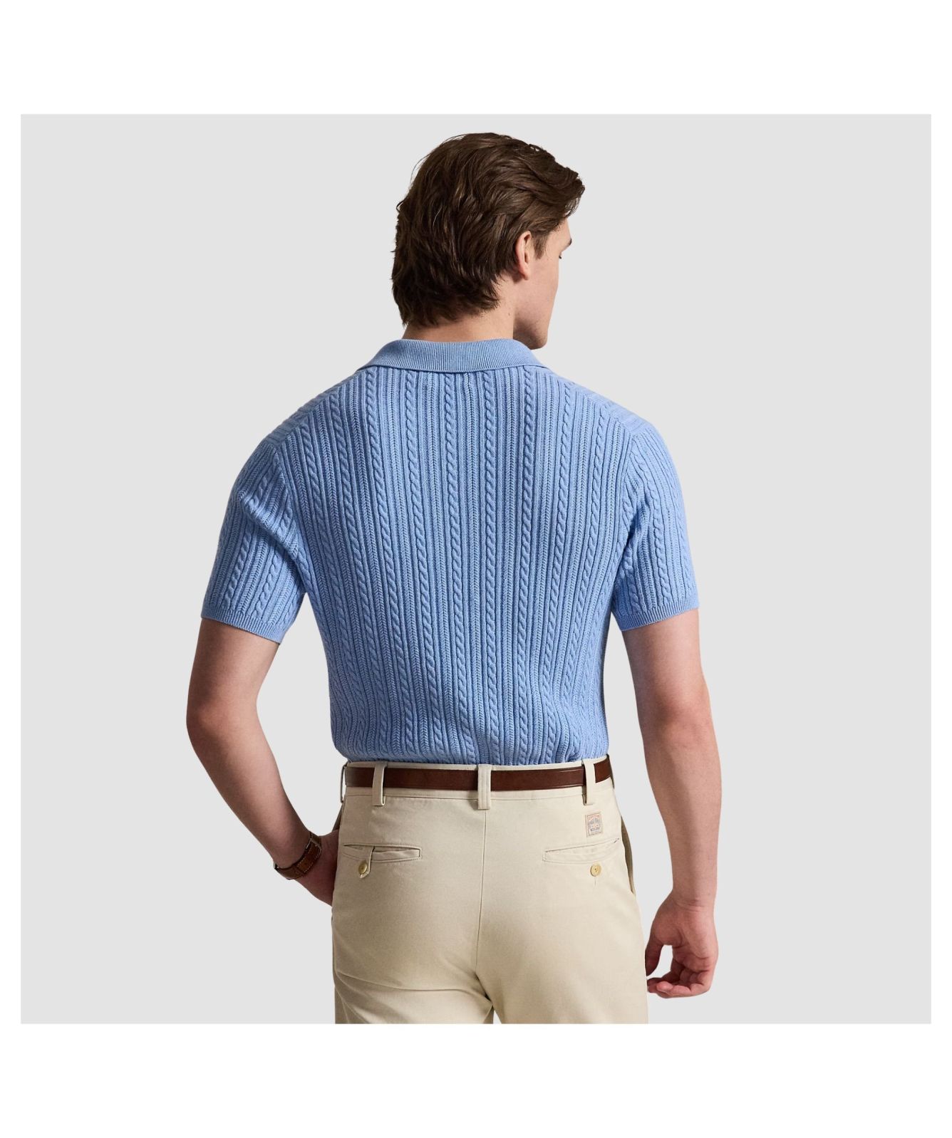 Men's Polo Ralph Lauren Cable-Knit Polo Jumper | Kular Fashion
