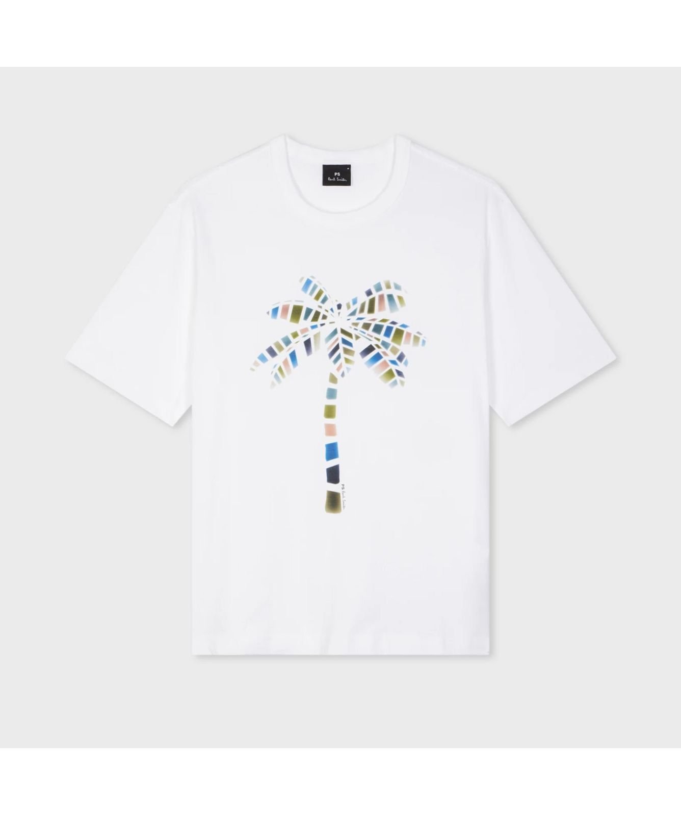 Paul Smith Palm Tree Graphic T-Shirt | White-M2R-220X-PP5073