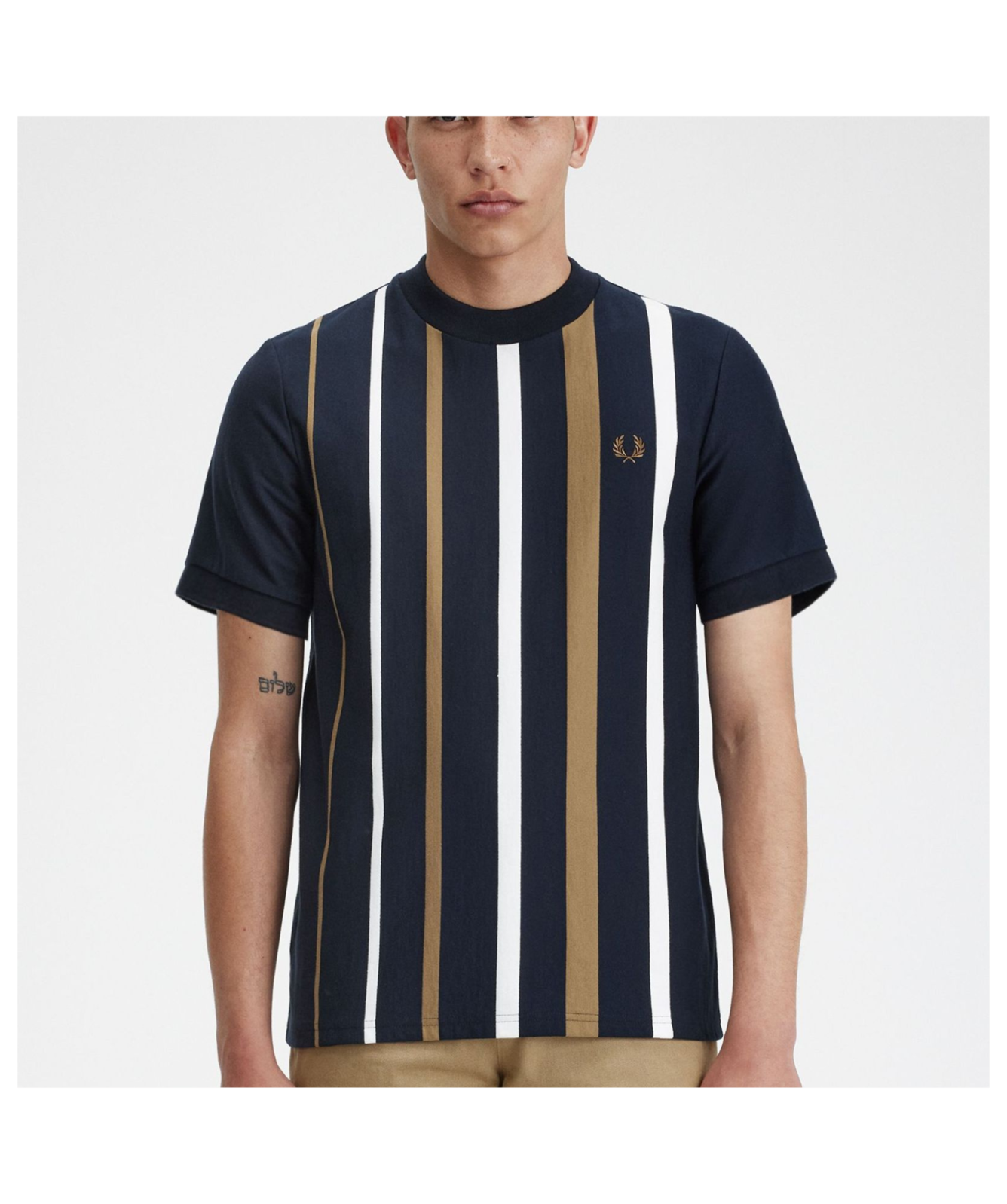 フレッドペリーGradient Stripe Ls Polo Shirt Men's Polo Shirts | Short & Long Sleeved Polo Shirts | Fred
