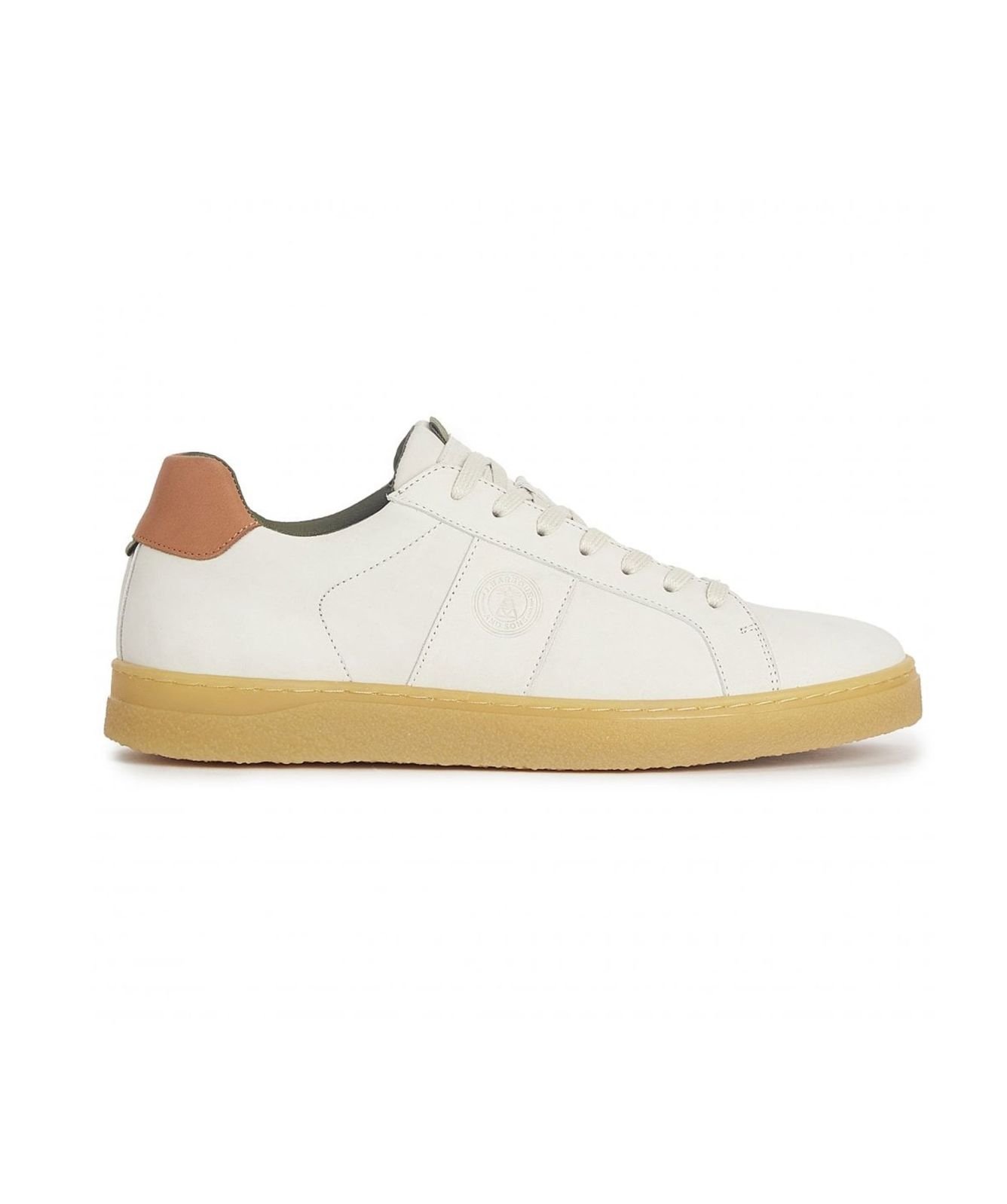barbour Reflect Nubuck Trainer for mens Off White barbour Reflect Nubuck Trainer for mens Off White