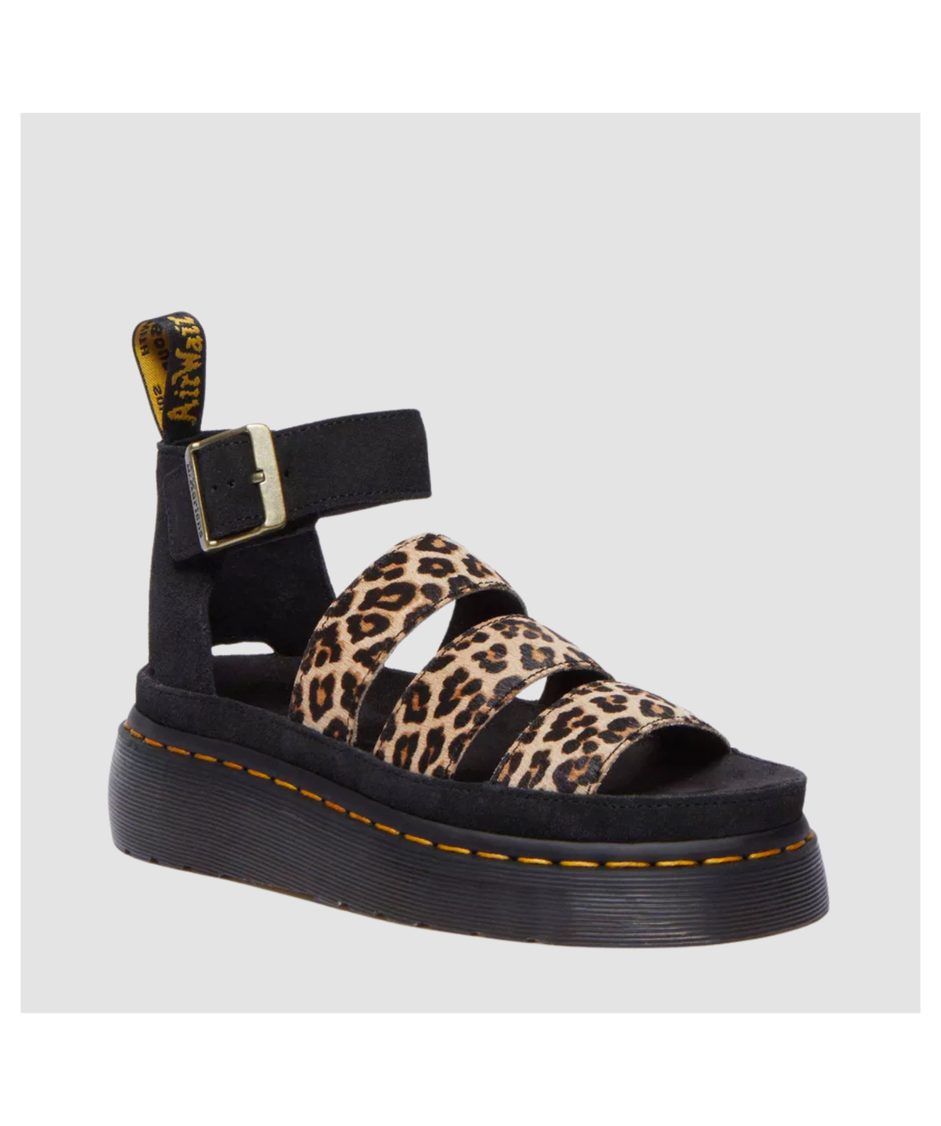 Martens Women Clarissa II Quad Leopard Leather Platform