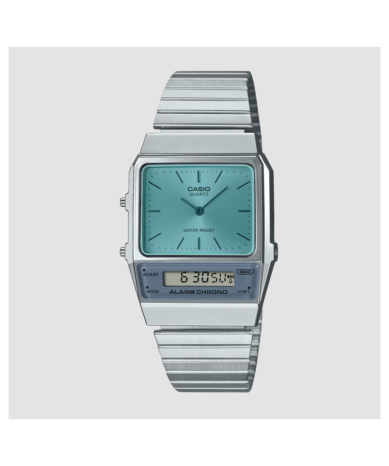 CASIO Watch | AQ-800EC-2AEF Watch | Silver / Teal - AQ-800EC-2AEF