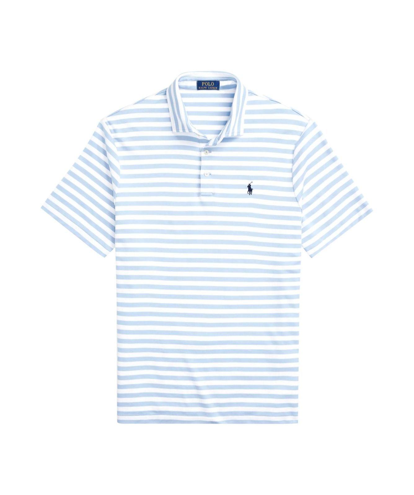 Polo Ralph Lauren Stripe Short Sleeves Polo Shirt Sky Blue