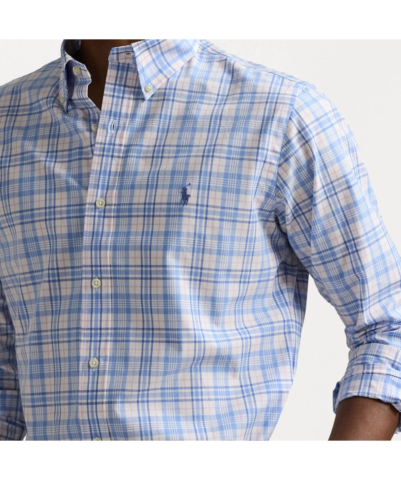 Polo Ralph Lauren Custom Fit BD Long Sleeve Check Shirt | Blue