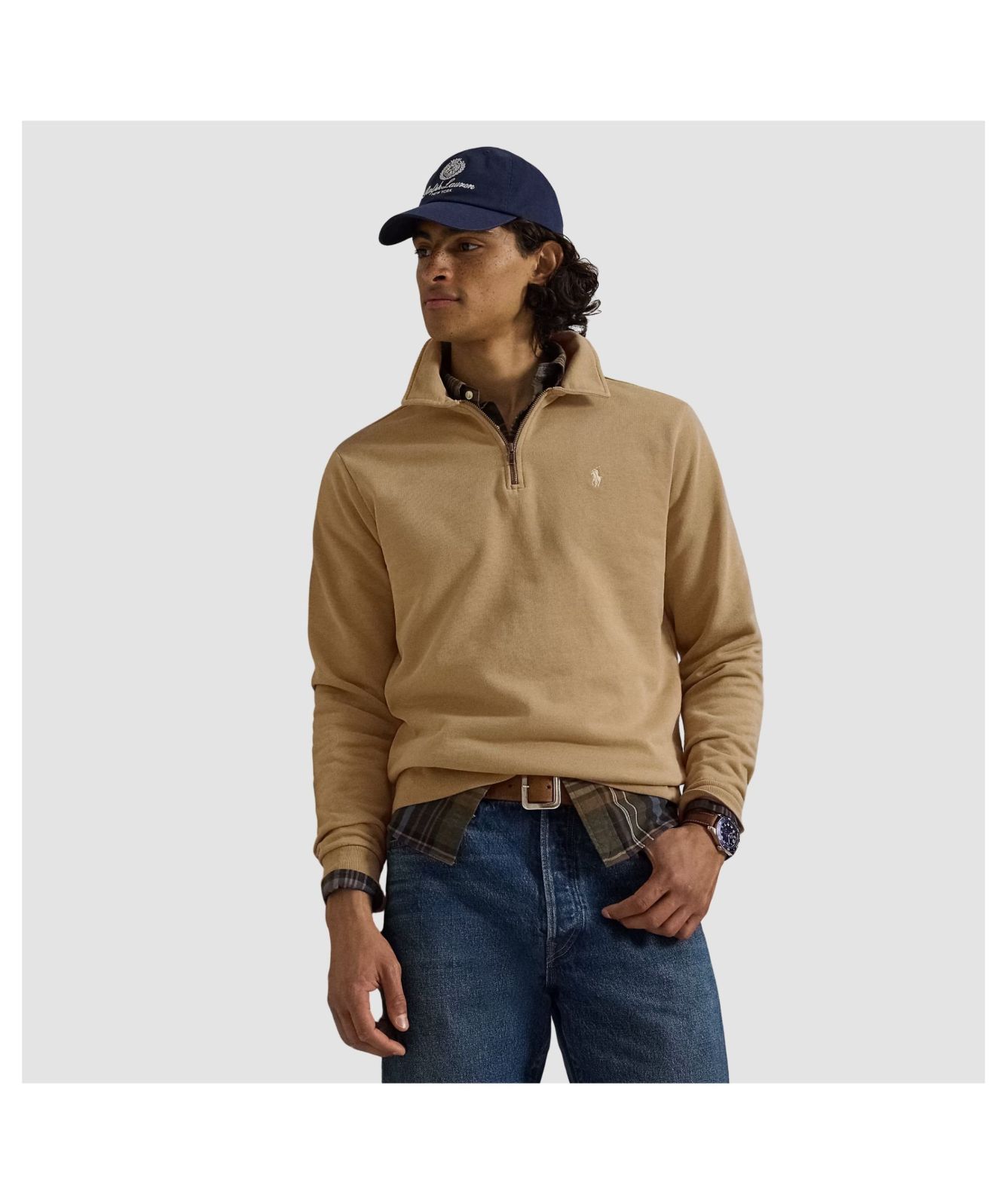 Men's Polo Ralph Lauren Loopback Fleece Quarter-Zip Sweatshirt
