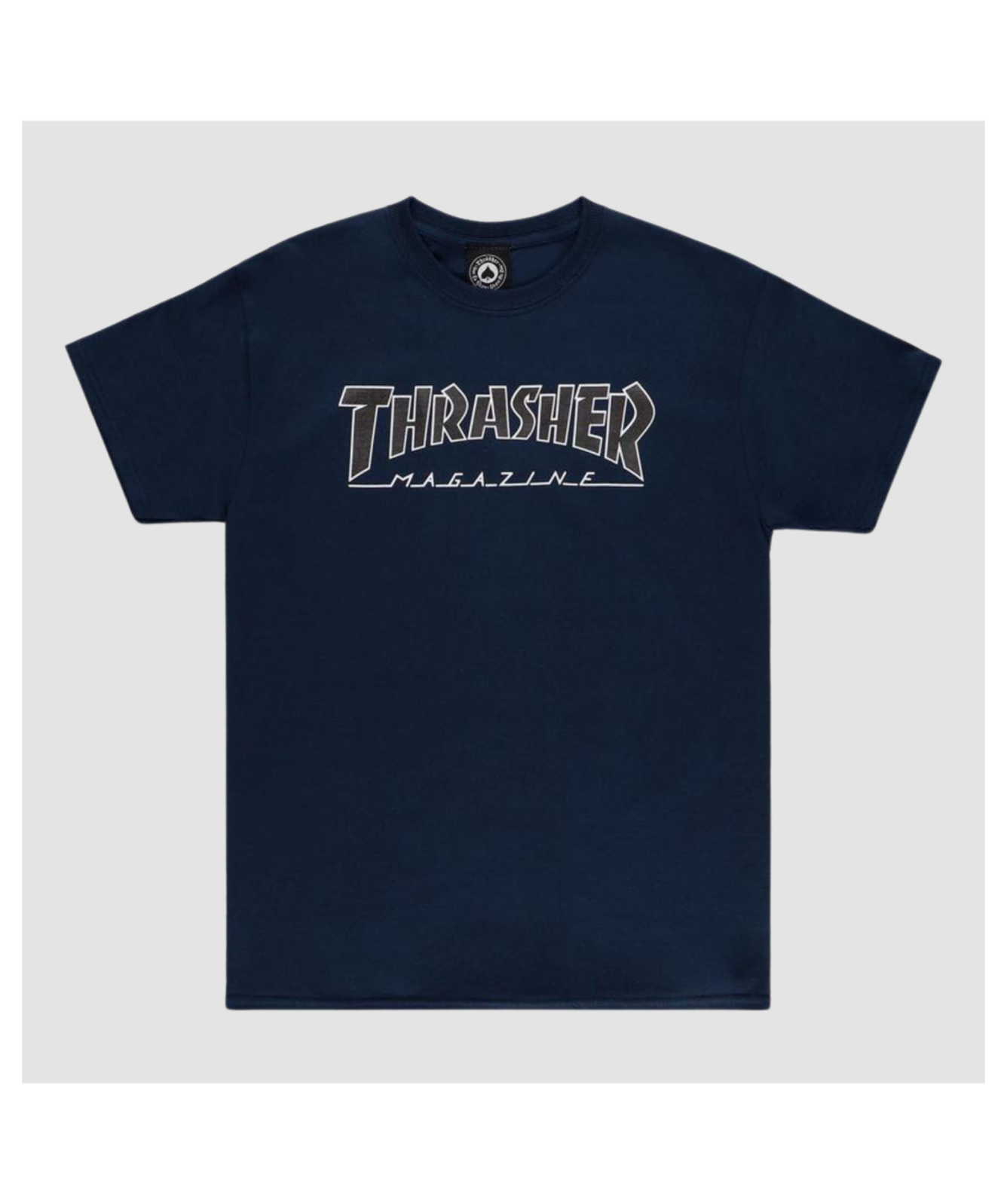 Thrasher Outlined T-Shirt | Navy