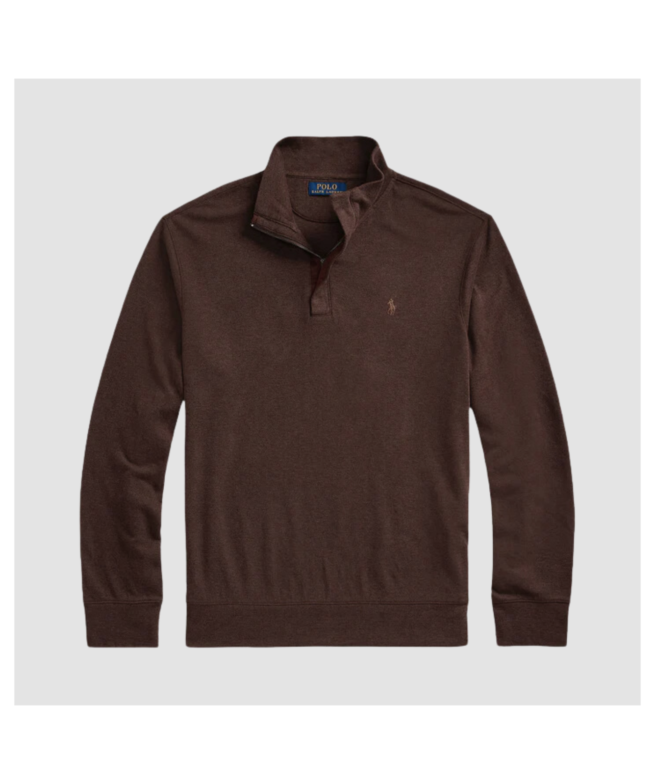 Polo Ralph Lauren Men's Herringbone Jersey Quarter-Zip Pullover