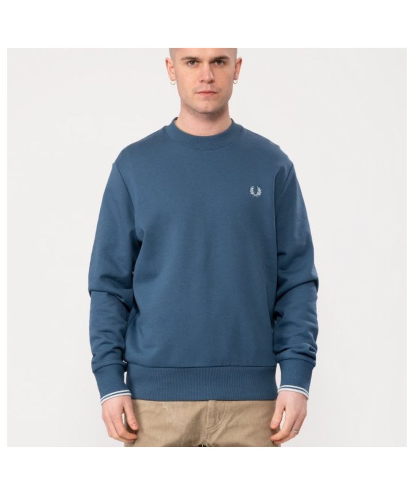 Fred Perry's Crew Neck Sweatshirt | Blue, Pink or Sky Blue