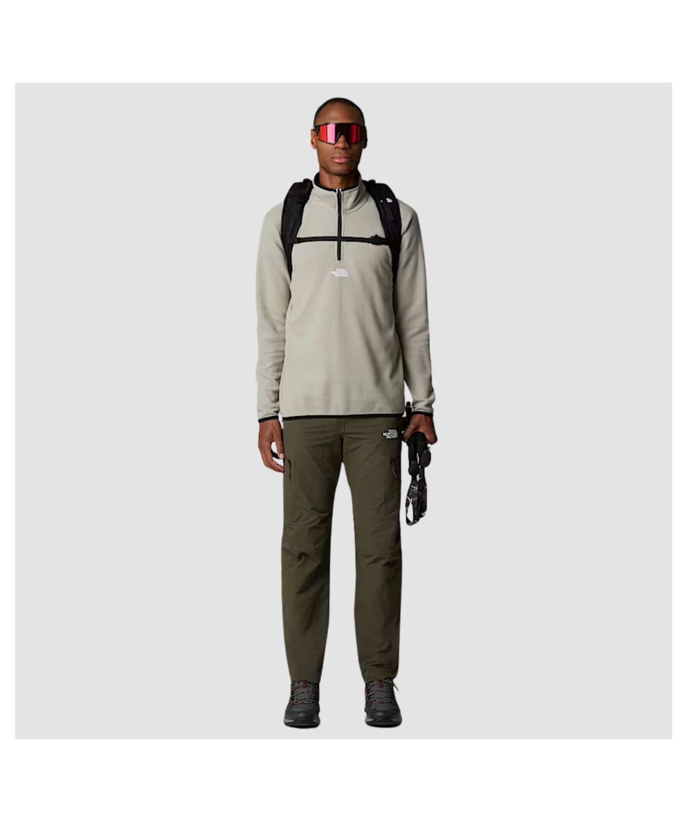 The North Face Men's Glacier ¼ Zip Fleece | Black - NF0A83I34H0