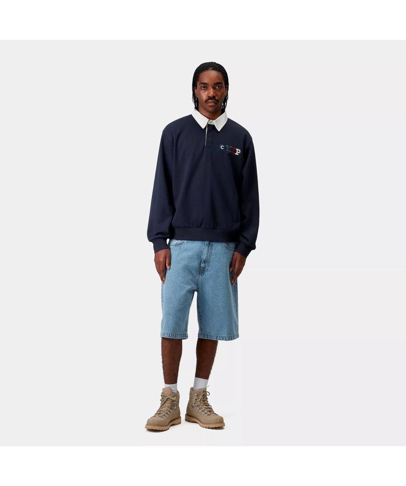 ★2025SS新作★CARHARTT★FLAGS RUGBY SWEATSHIRT Carhartt WIP Flags Rugby Sweatshirt, Space | Official Online