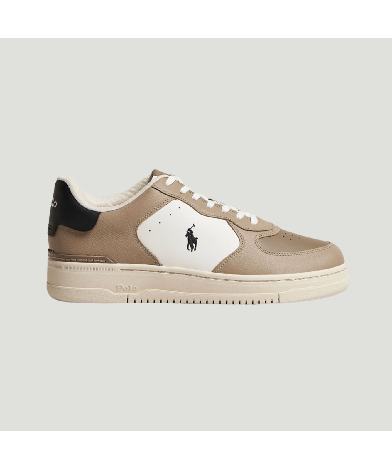 Polo Ralph Lauren Taupe Lace Up Derby Shoes Polo Ralph Lauren Asher Derby SKU: 9924092 - YouTube main image 3