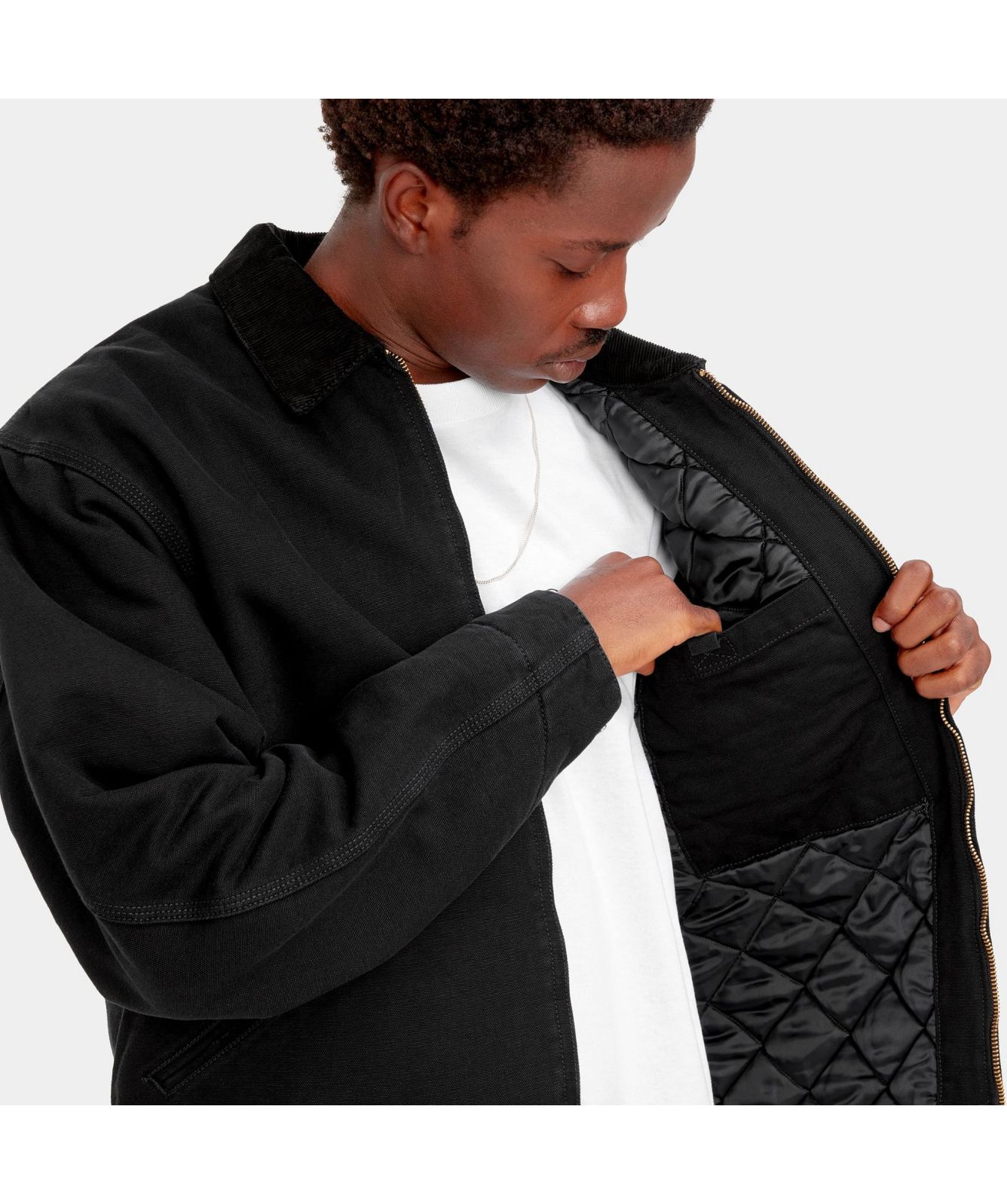 Carhartt WIP OG Detroit Winter Jacket | Black-I027358-00E -kular