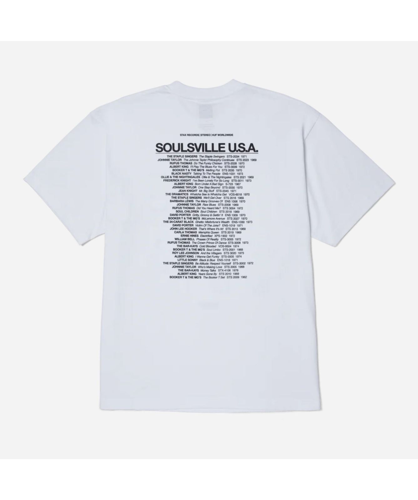 HUF X Stax Soulsville USA T-Shirt | Black - TS02406_BLACK, White 