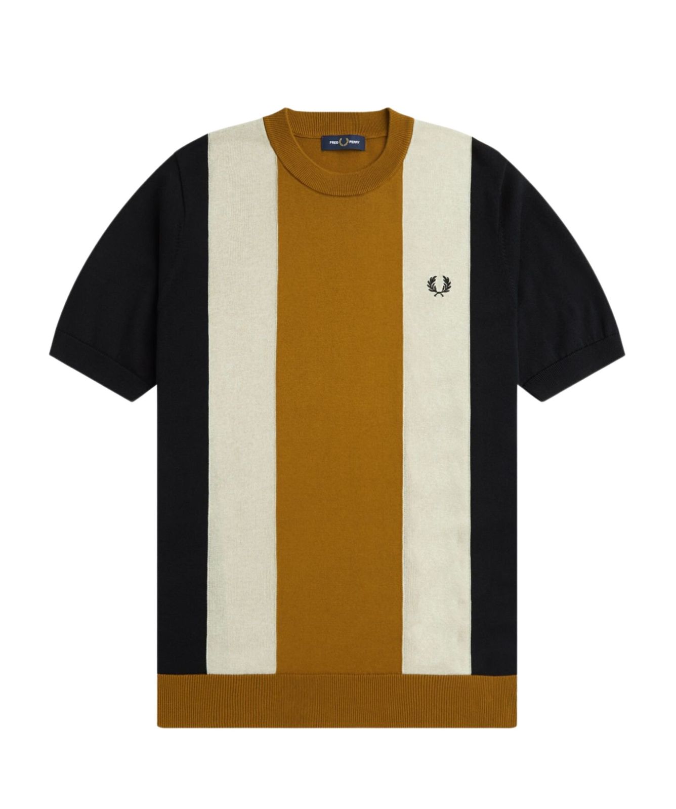 Fred Perry Mens Stripe Fine Knit Tee K7853