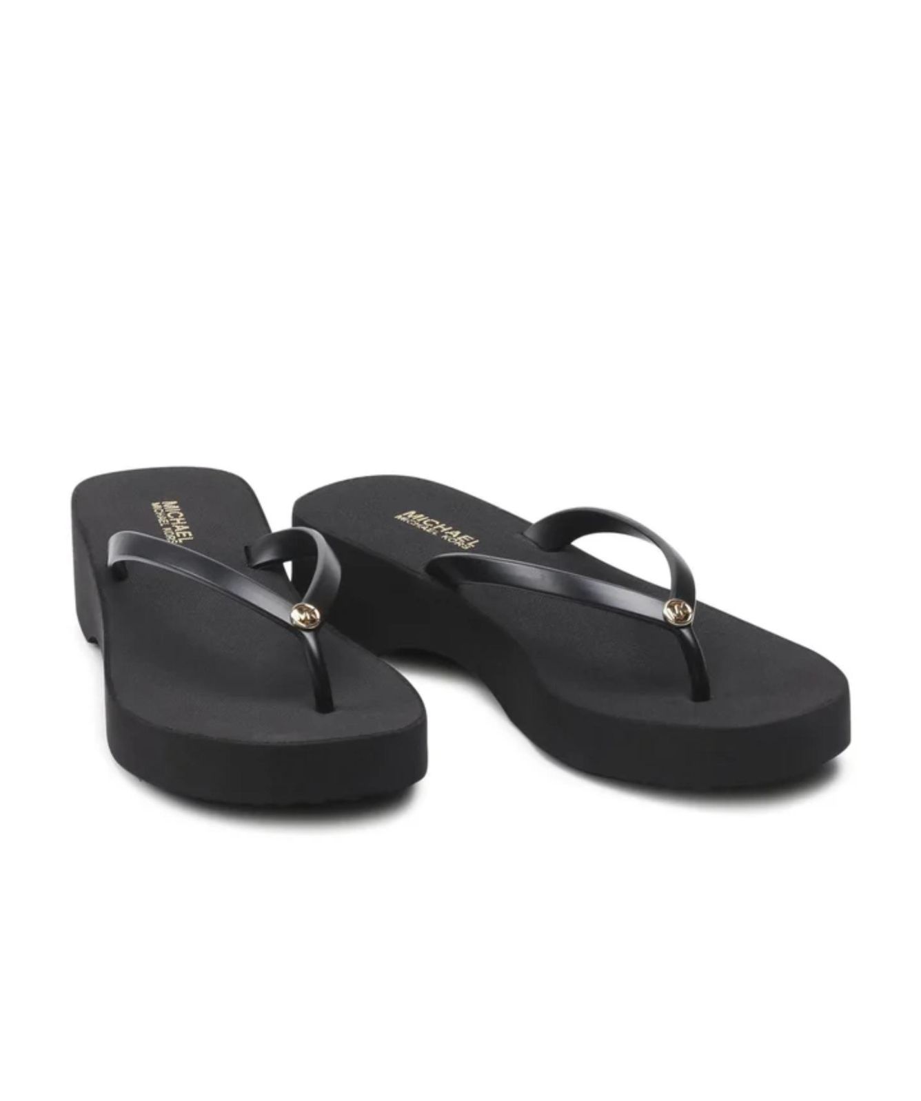 Michael Kors Lilo Ladies Flip Flops | Black-40TIKFA1Q -kular