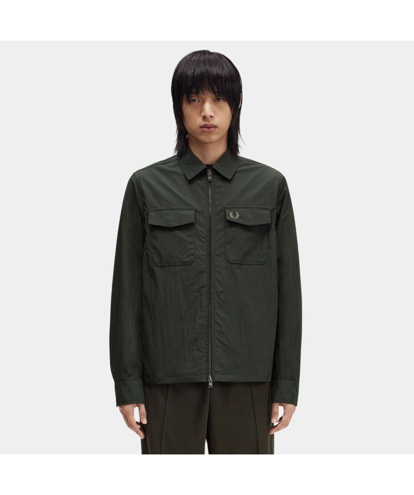 ジャケット・アウター FRED PERRY Utility Overshirt Utility Overshirt in Gunmetal | Fred Perry | EQVVS