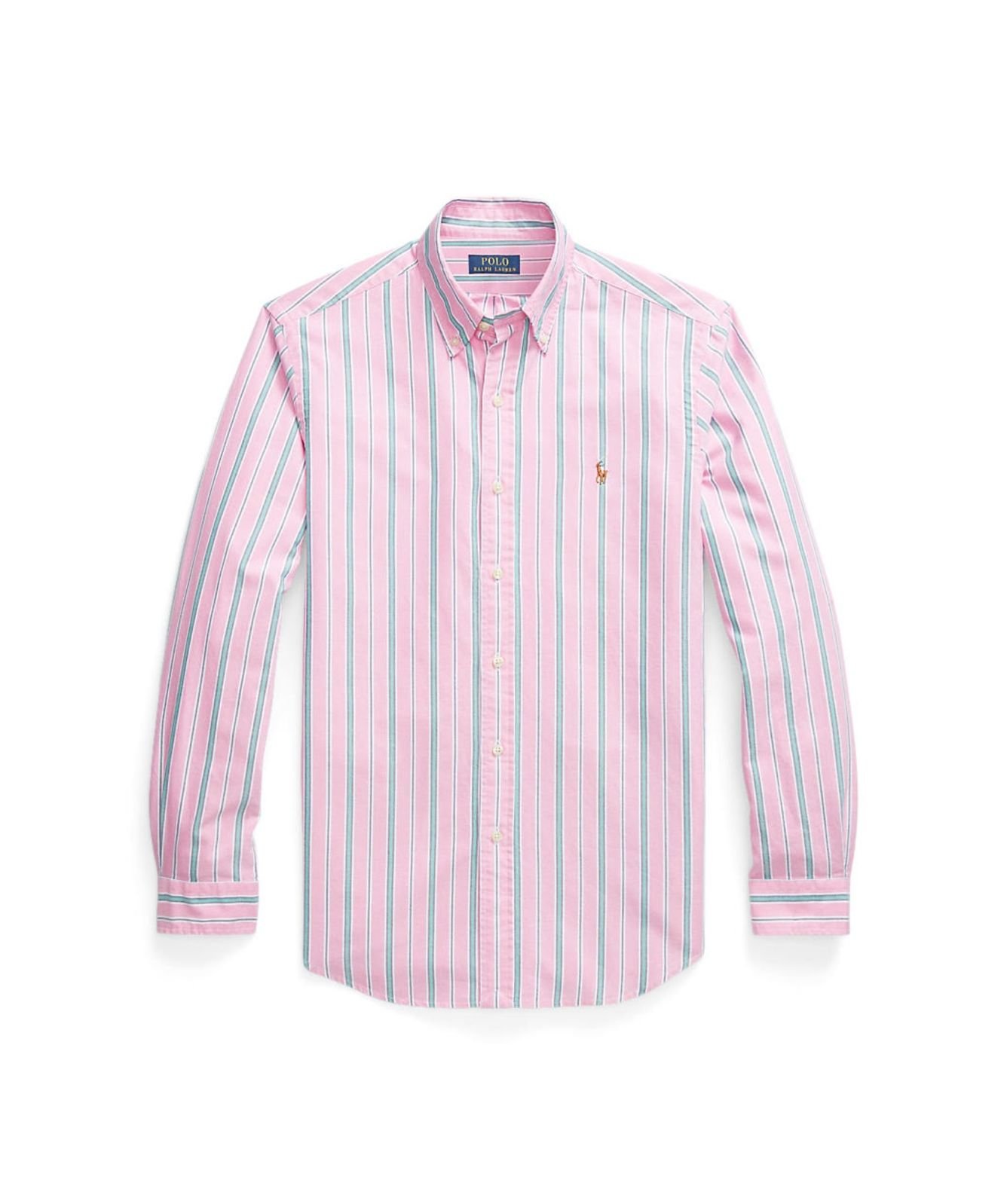 Polo Ralph Lauren Full Sleeves Stripe Shirt for Men | Pink