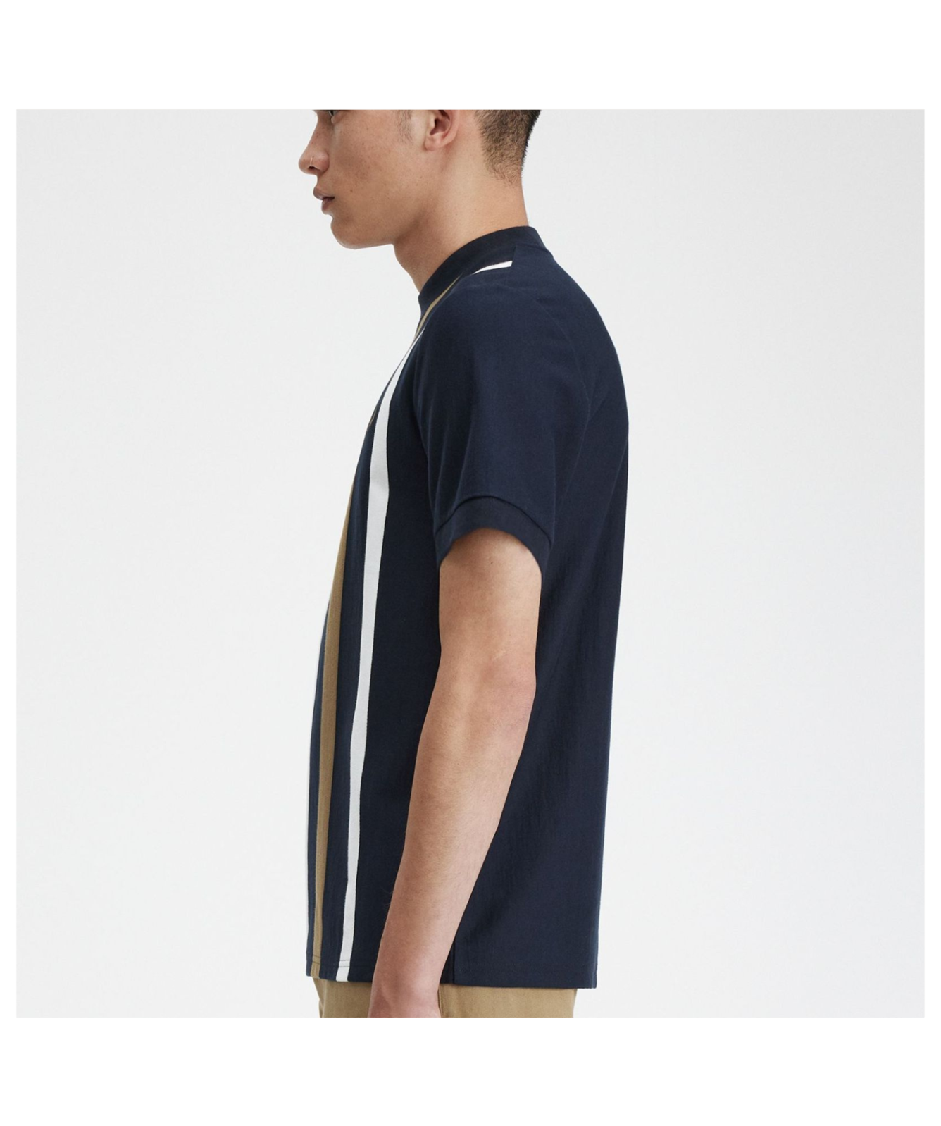 Fred Perry Men's Gradient Stripe T-Shirt | Navy - M7703-608