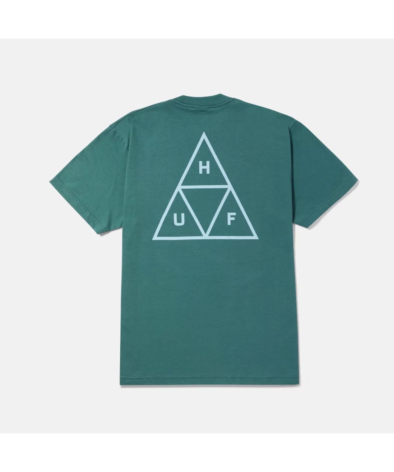 huf Triple Triangle Logo Men's T-Shirts in white black green - Main Image