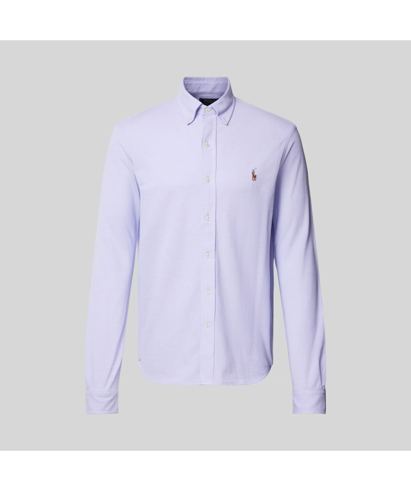 Polo Ralph Lauren Cotton Mesh Oxford Shirt - Purple - XL