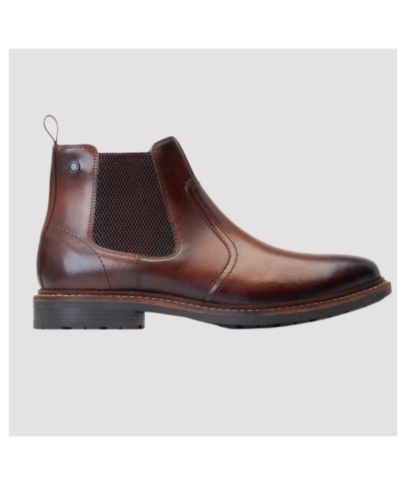 Base Boots Base London Bloom Burnished Chelsea Boots | Brown - XU07201