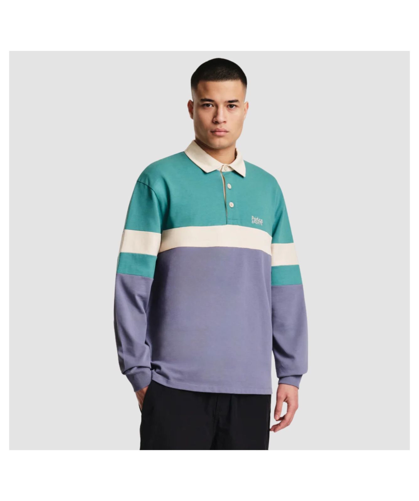 Men's Parlez Plaza Rugby Shirt - Purple Haze | Kular Fashion