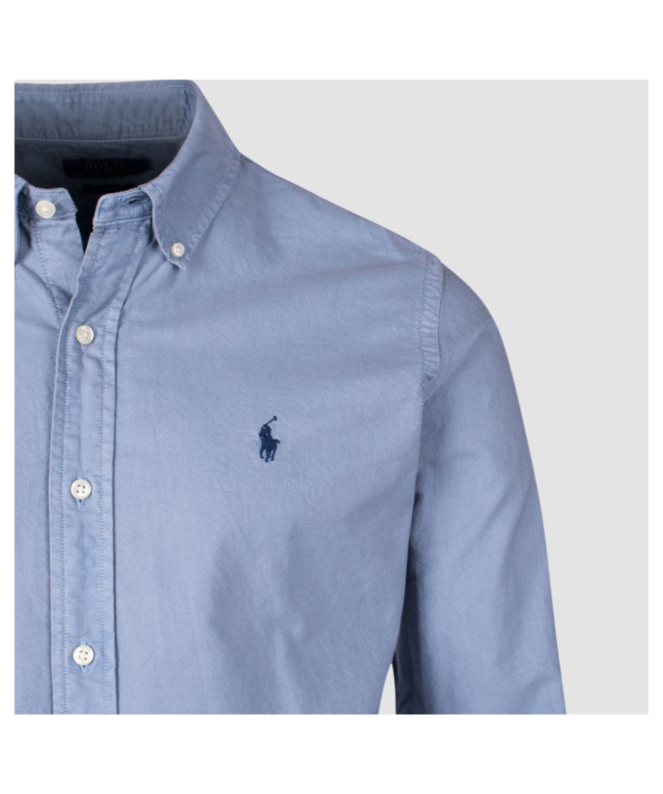 ★★POLO RALPH LAUREN★★ Custom fit Oxford shirt blue MNPOW Custom Fit Oxford Popover Shirt