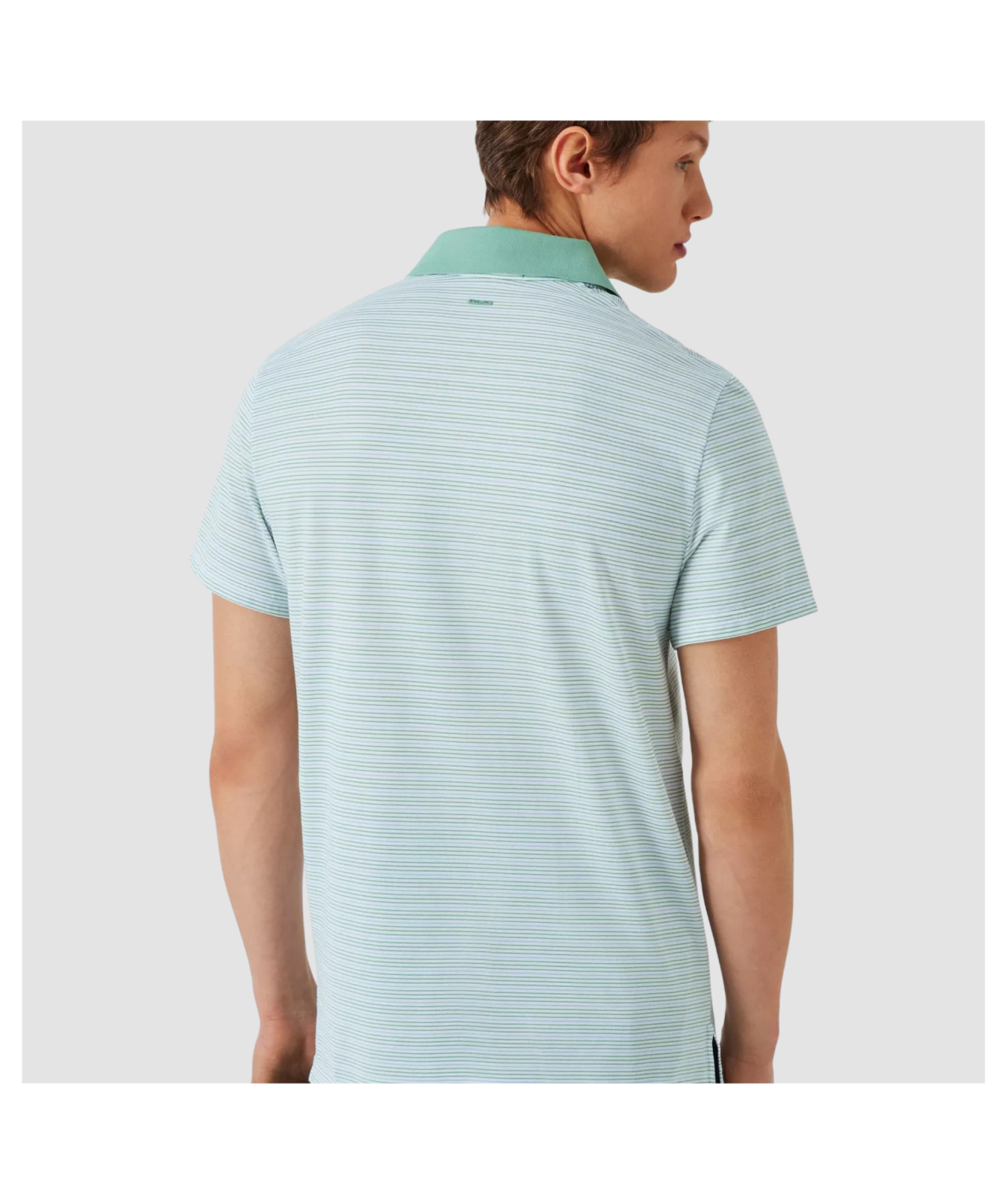 RLX by Ralph Lauren Tailored Fit Stripe Knit Polo Shirt | ﻿Faded