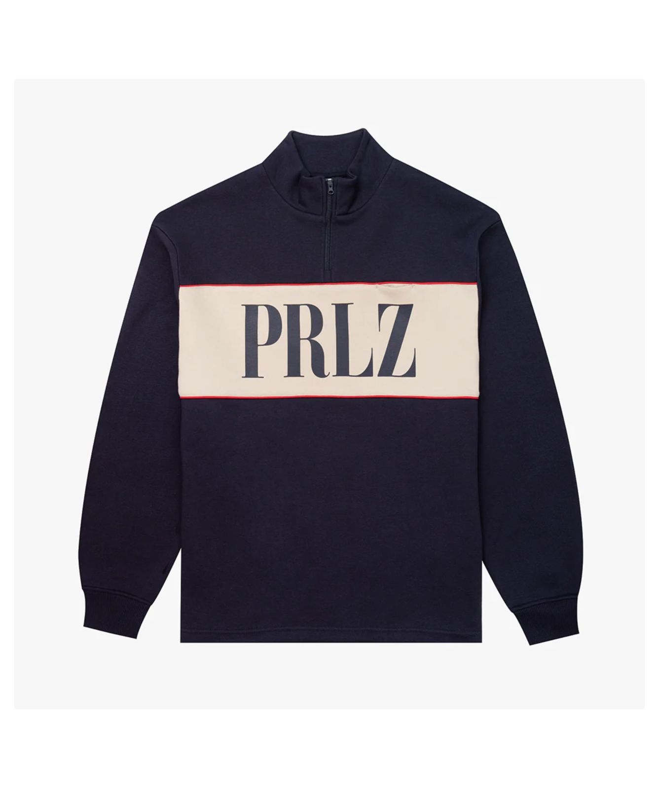 Parlez Horizon ¼ Zip Sweatshirt | Moss - PARAW25036, Midnight