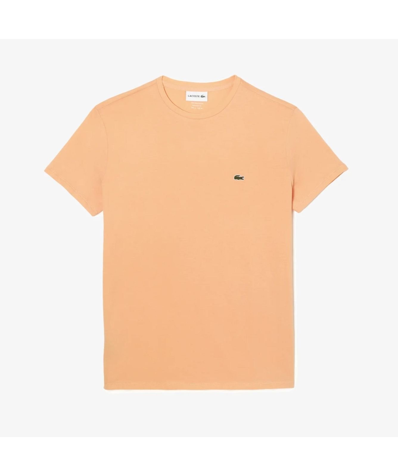 Lacoste Crew Neck Logo T-Shirt | Peach-TH6709-HEB -kular fashion