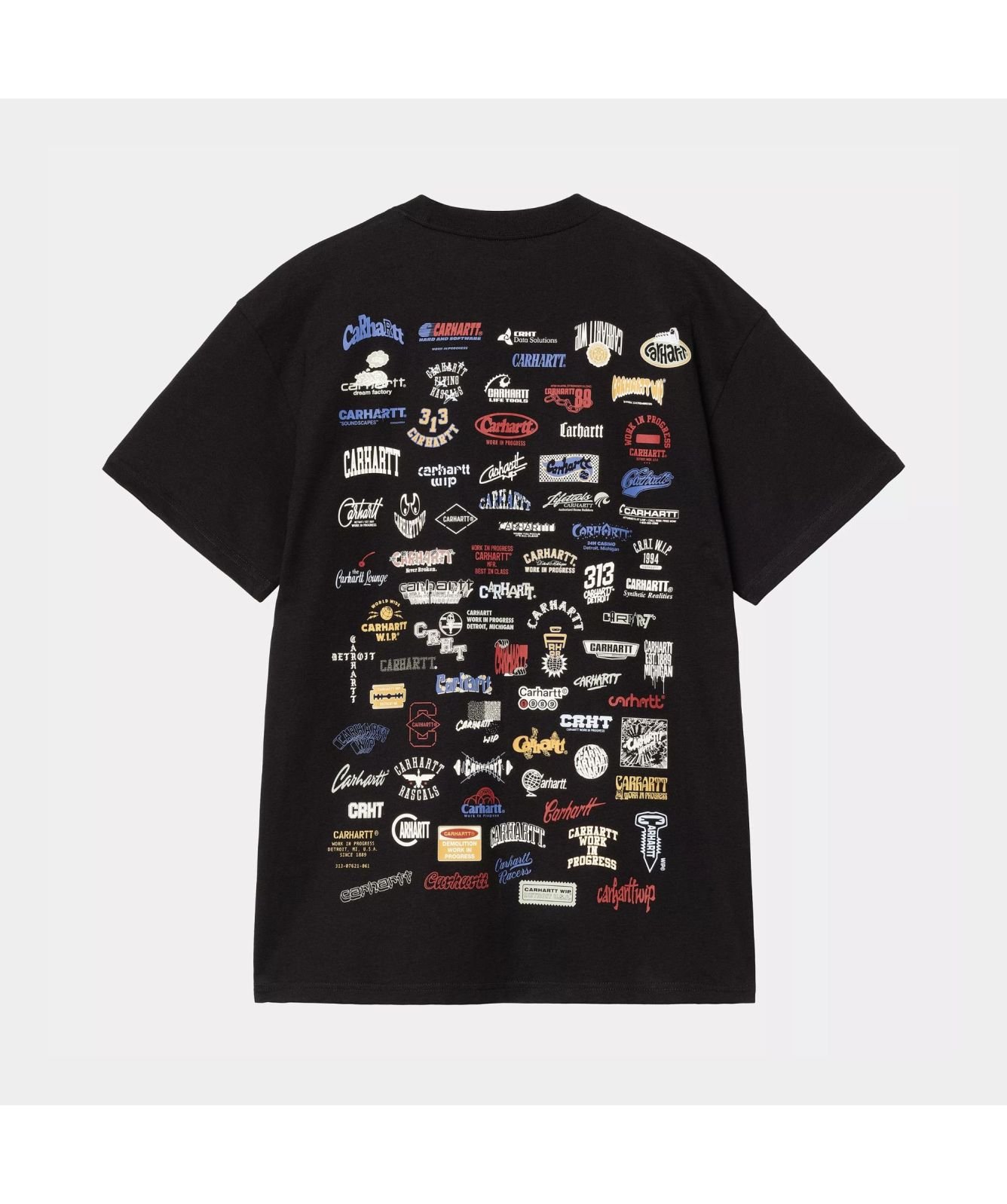 Carhartt WIP Crew Neck Logo T-Shirt | Black-I034643-89 Carhartt WIP Crew Neck Logo T-Shirt | Black-I034643-89