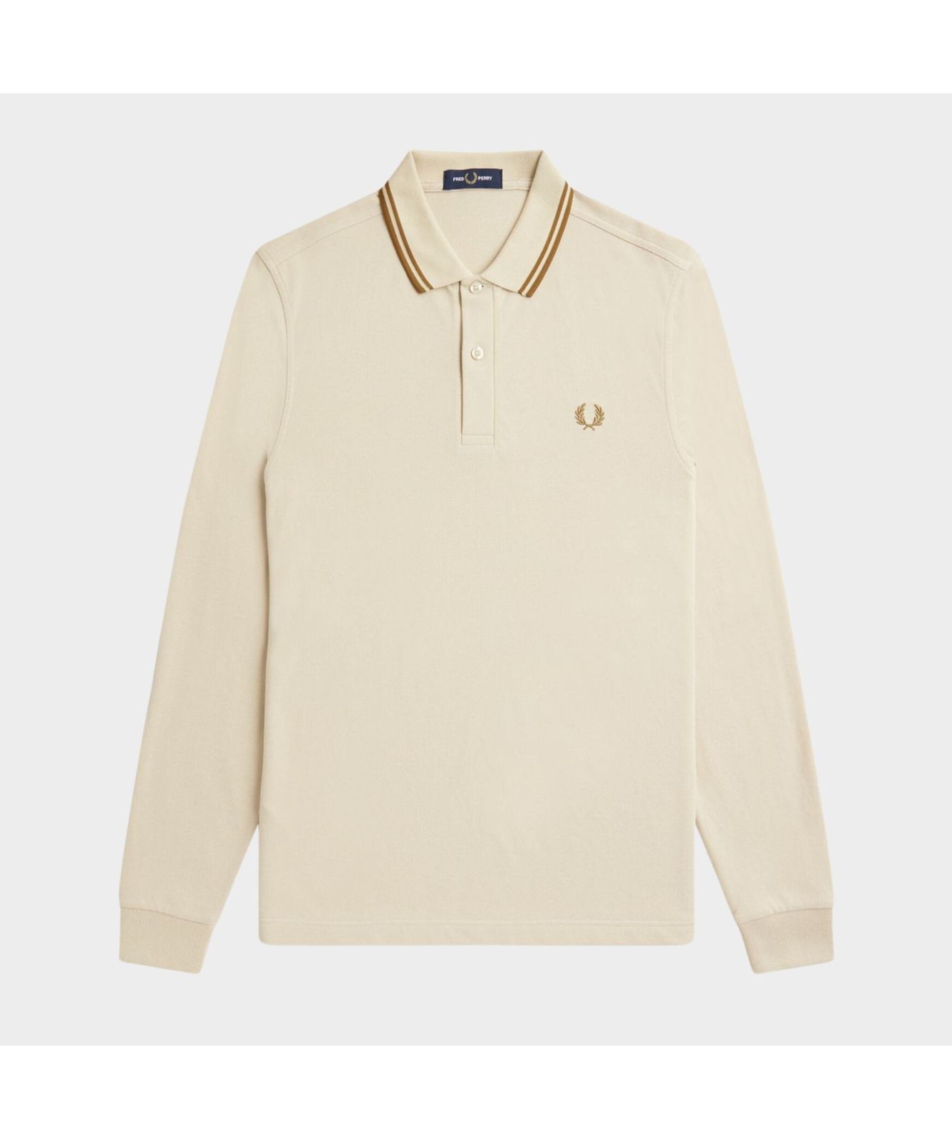 Fred Perry Twin Tipped Polo Shirt | brown-M3636-S54-beige-691