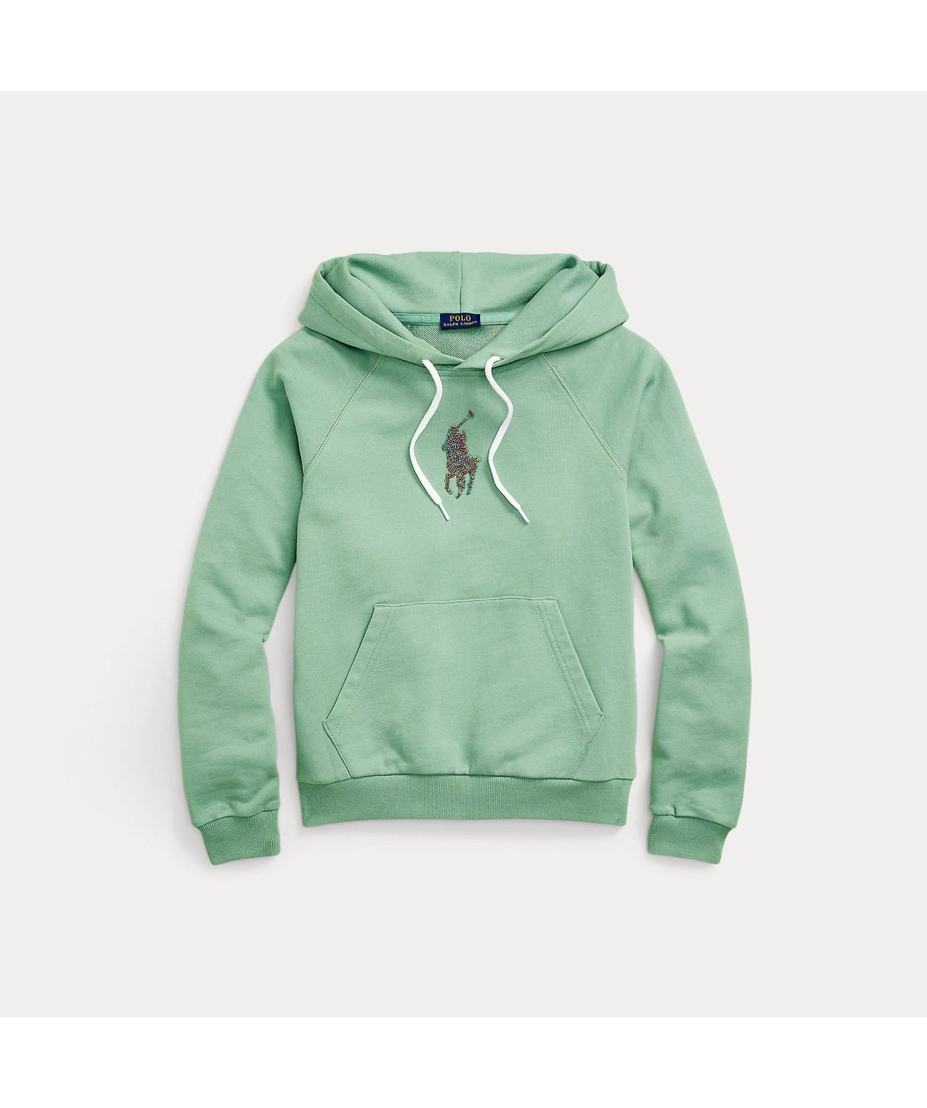 Polo Ralph Lauren Beaded Big Pony French Terry Hoodie | Green