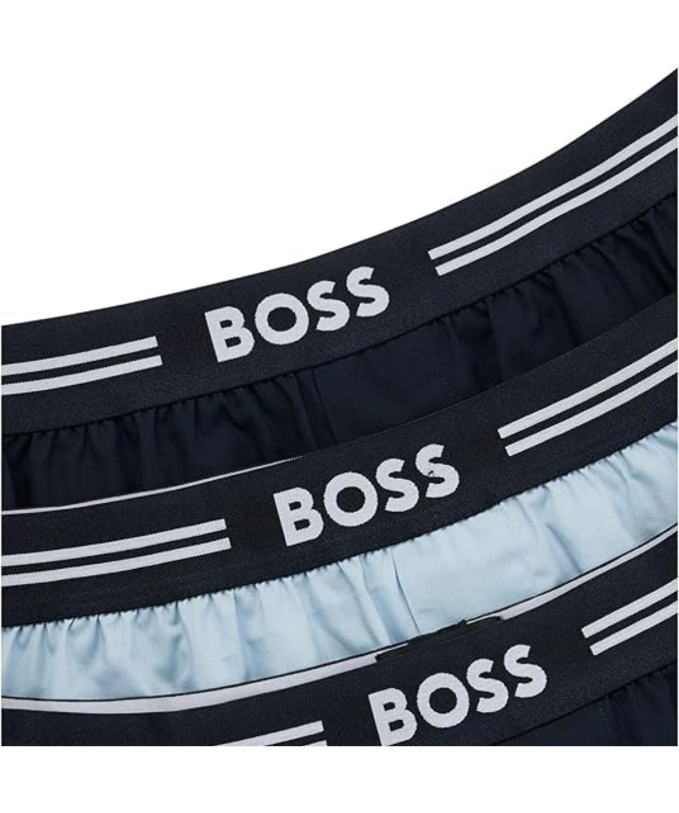 BOSS 3pk Woven Boxers Sky Blue 50480034