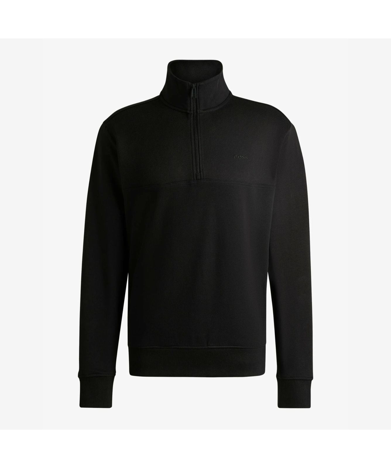 Boss Corduroy ¼ Zip Sweatshirt | Beige-50528476-271-Black