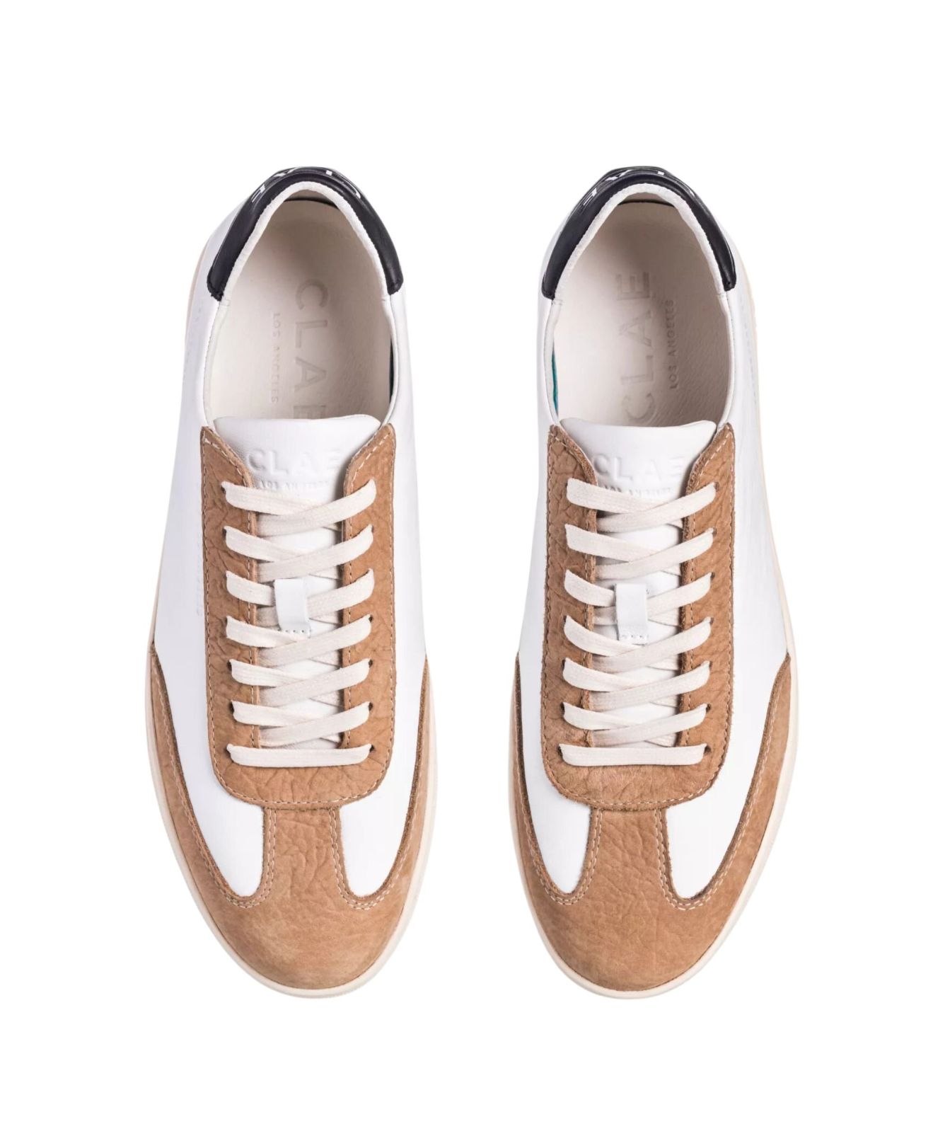 Deane Mens Leather Trainers White CL24ADN03