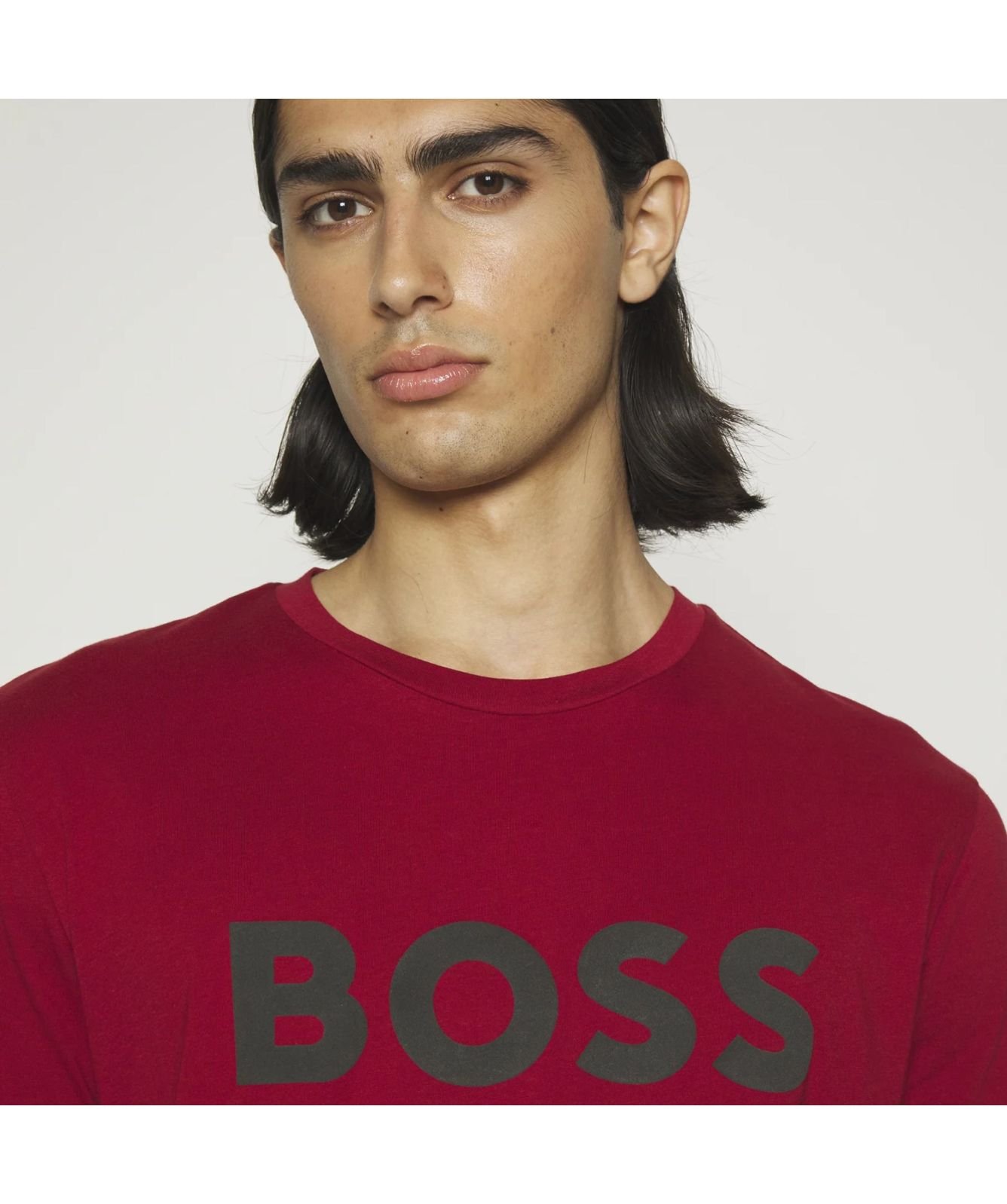 Tシャツ・カットソー Boss Thinking 1 T-Shirt Hugo Boss Thinking 1 Logo T-Shirt in Blue - Outlet Sale