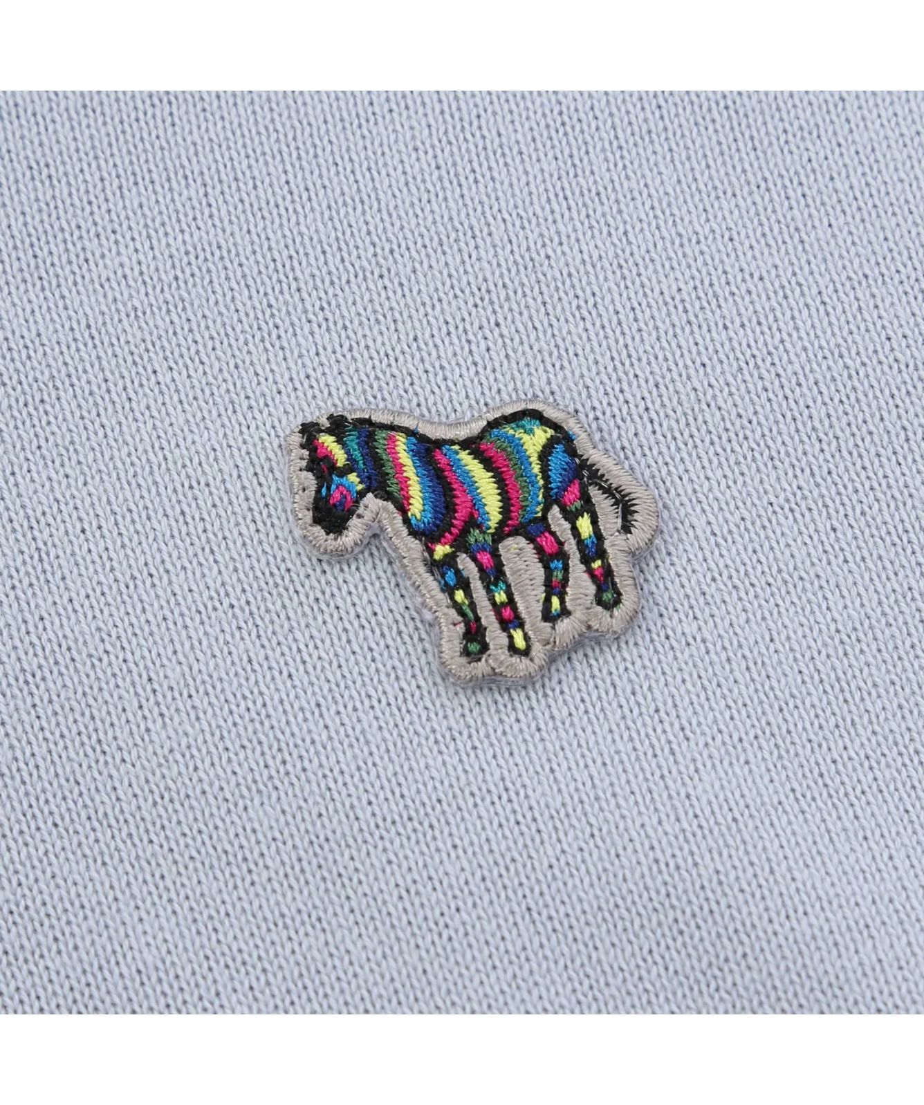 Paul Smith Half Zip Zebra Logo Sweater | Beige - M2R-872XZ-M21858