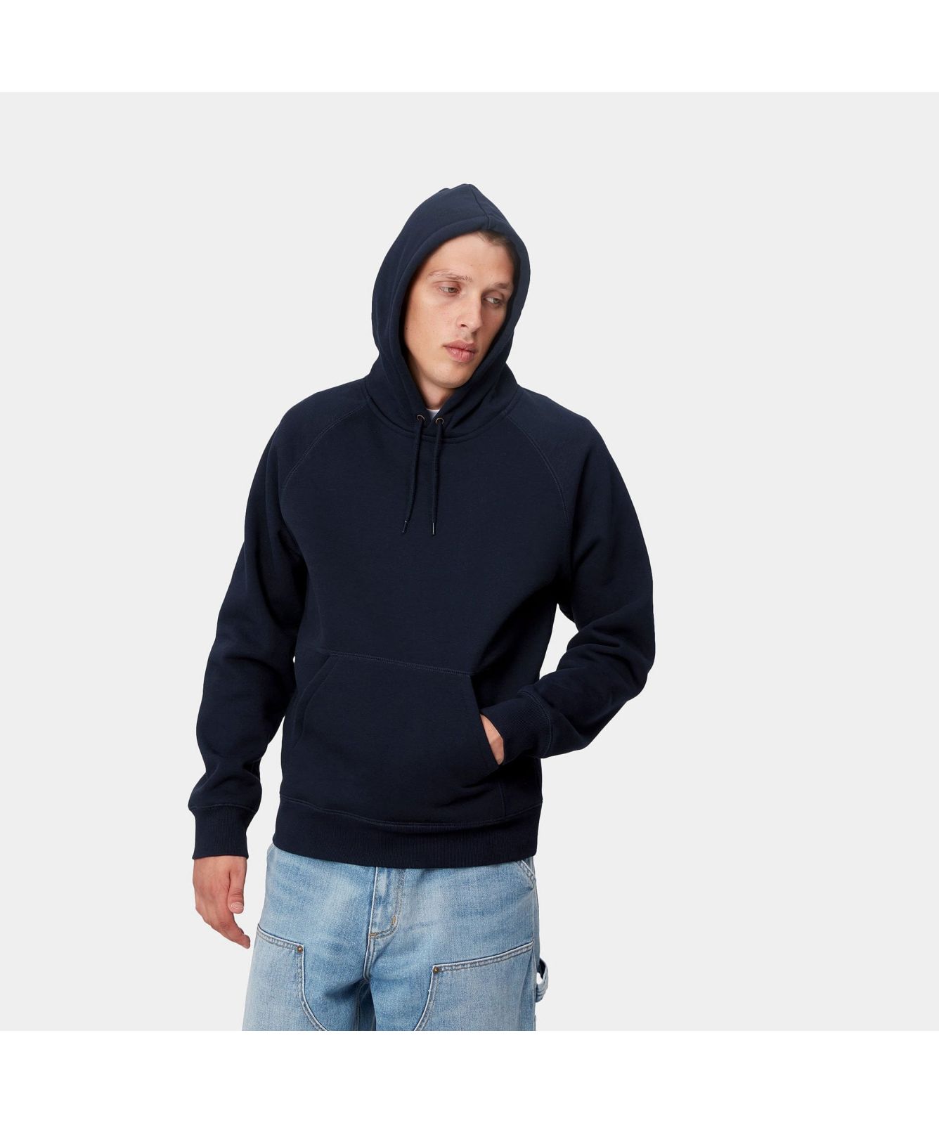 Carhartt WIP Hooded Chase Sweatshirt | Navy