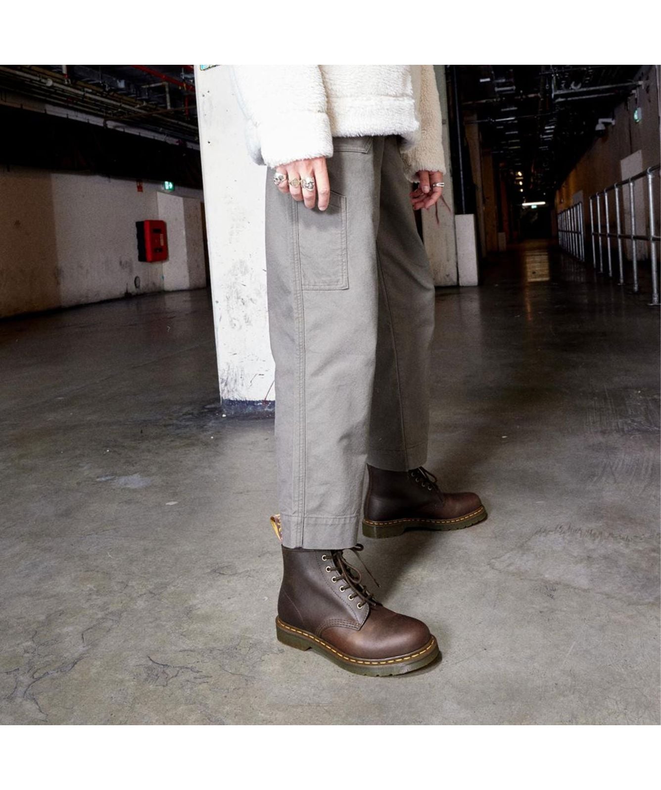 Dr. Martens 101 Crazy Horse Leather Ankle Boots | Brown