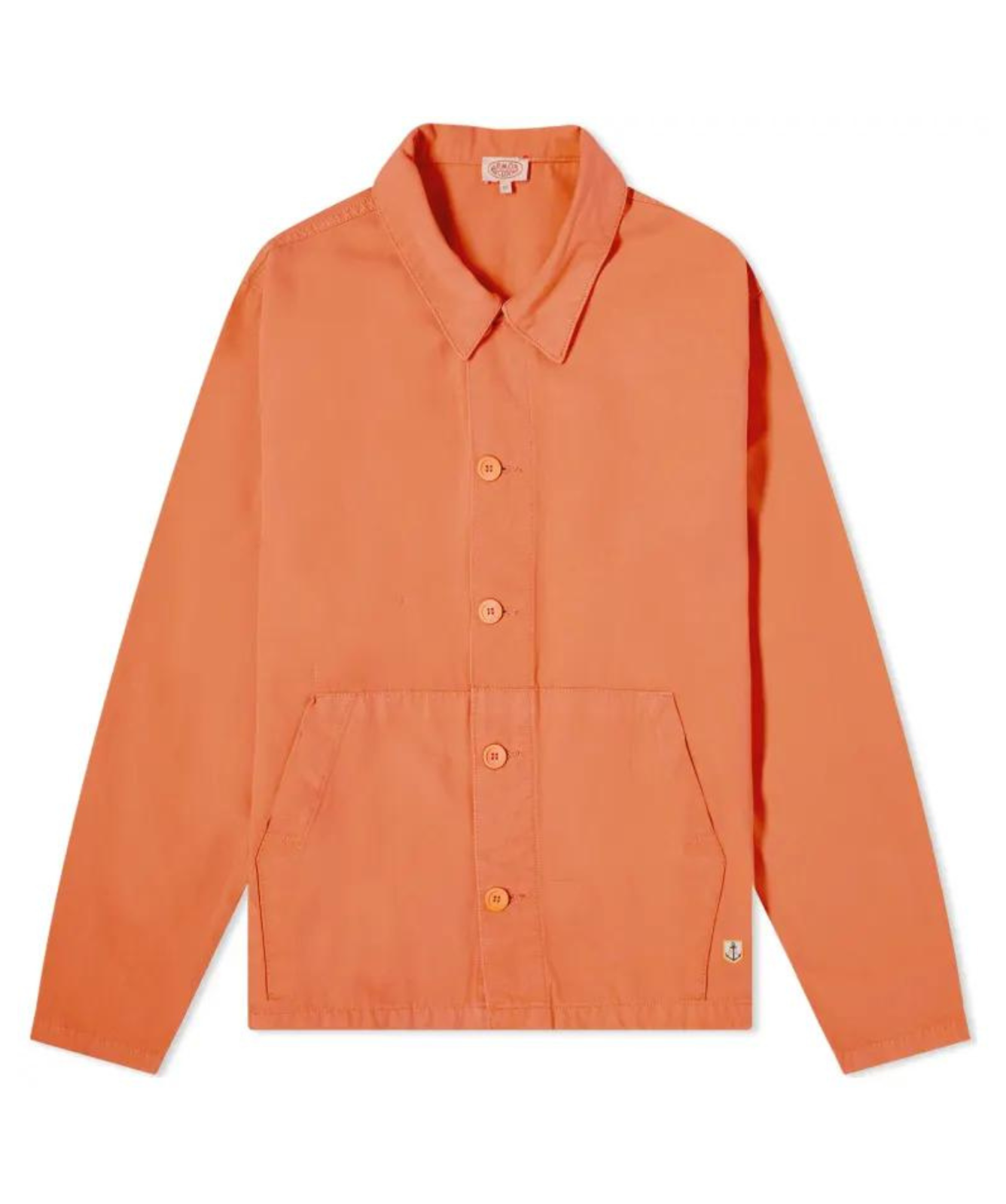 Armor lux アルモ－リュクス　チョアコート　カバーオール　オレンジM Armor Lux Fisherman's Jacket Mens Coat | Teal and Coral